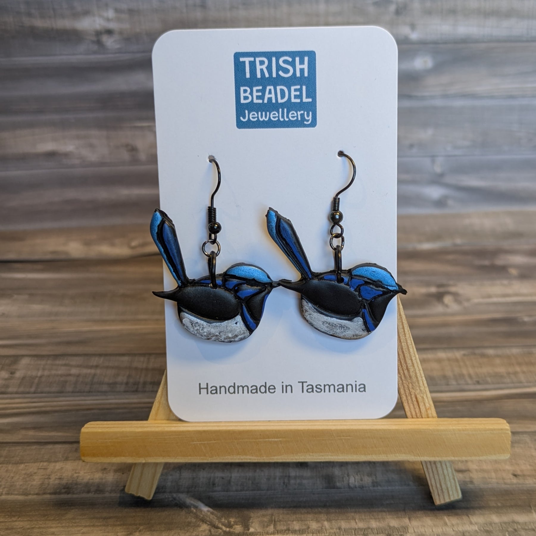 Blue Wren Earrings