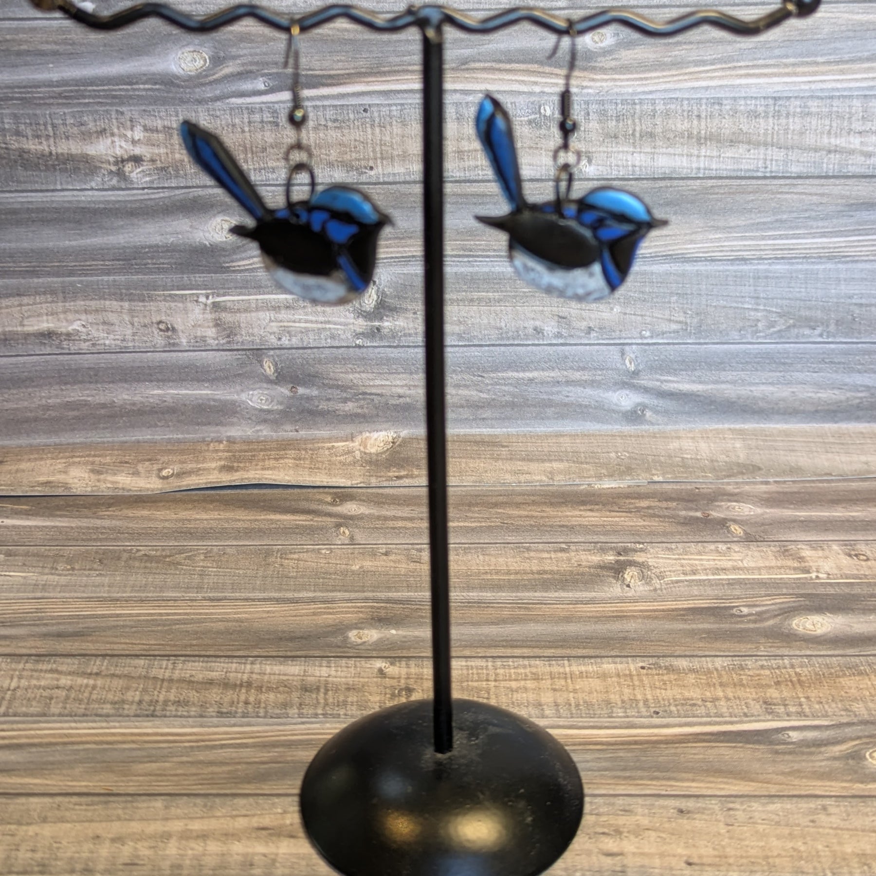 Blue Wren Earrings