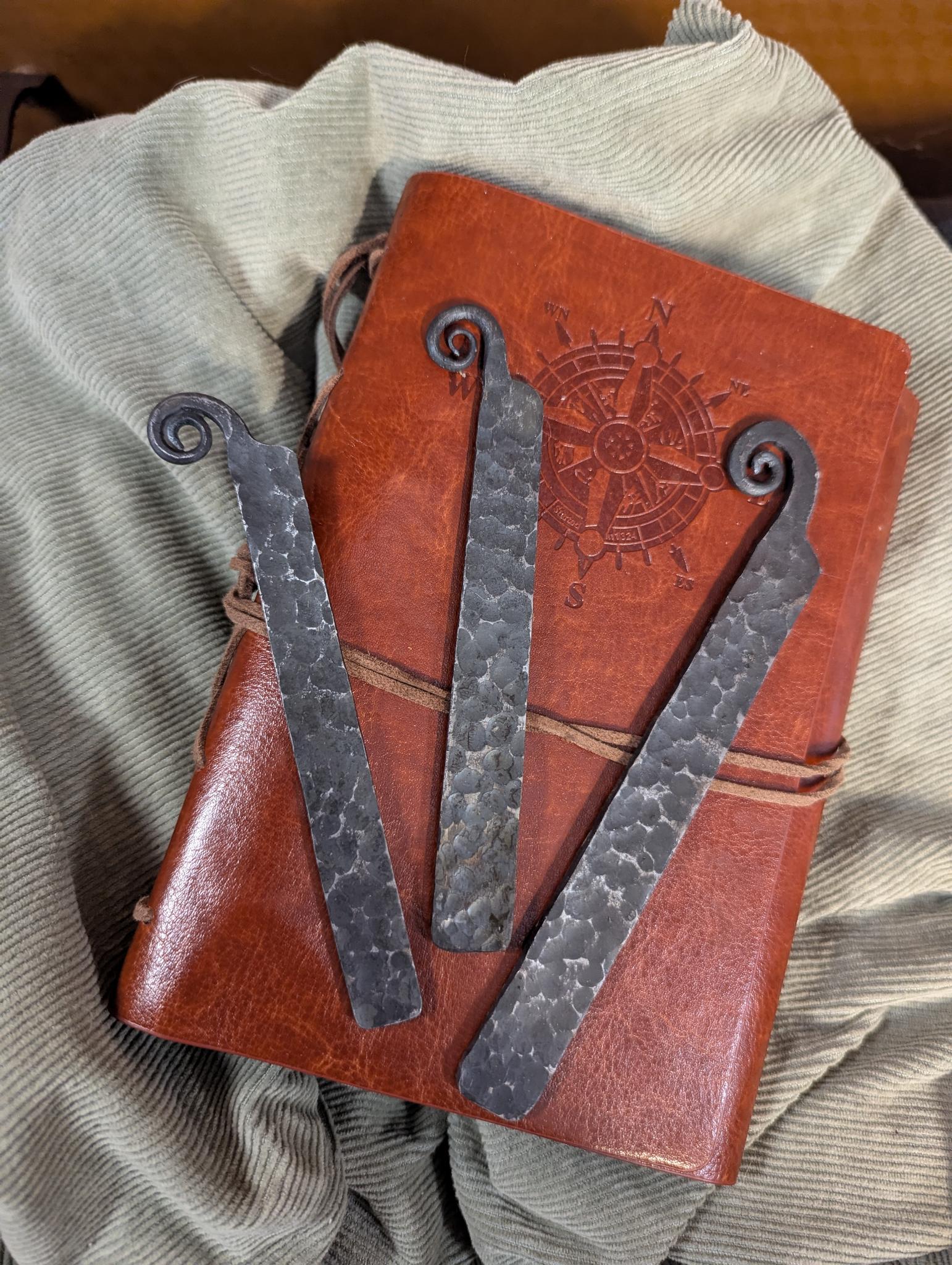 Spiral Bookmark – Hand Forged Steel Bookmark