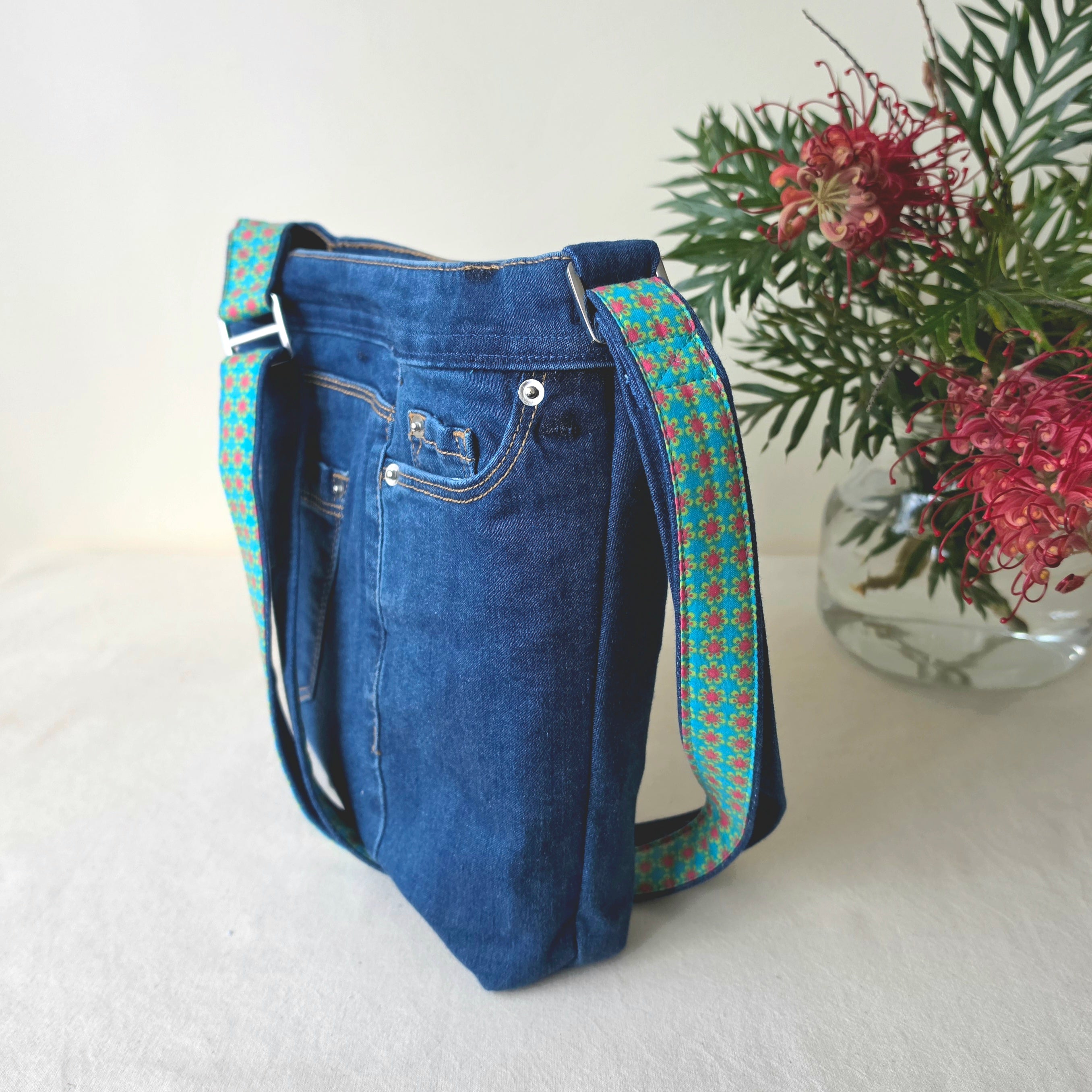 Upcycled Jeans Handbag Australia | Vintage Fabric