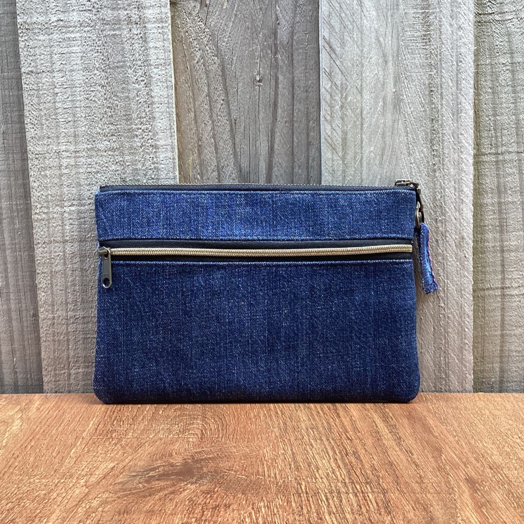 Upcycled Denim Purse – Waistbands with Red Heart