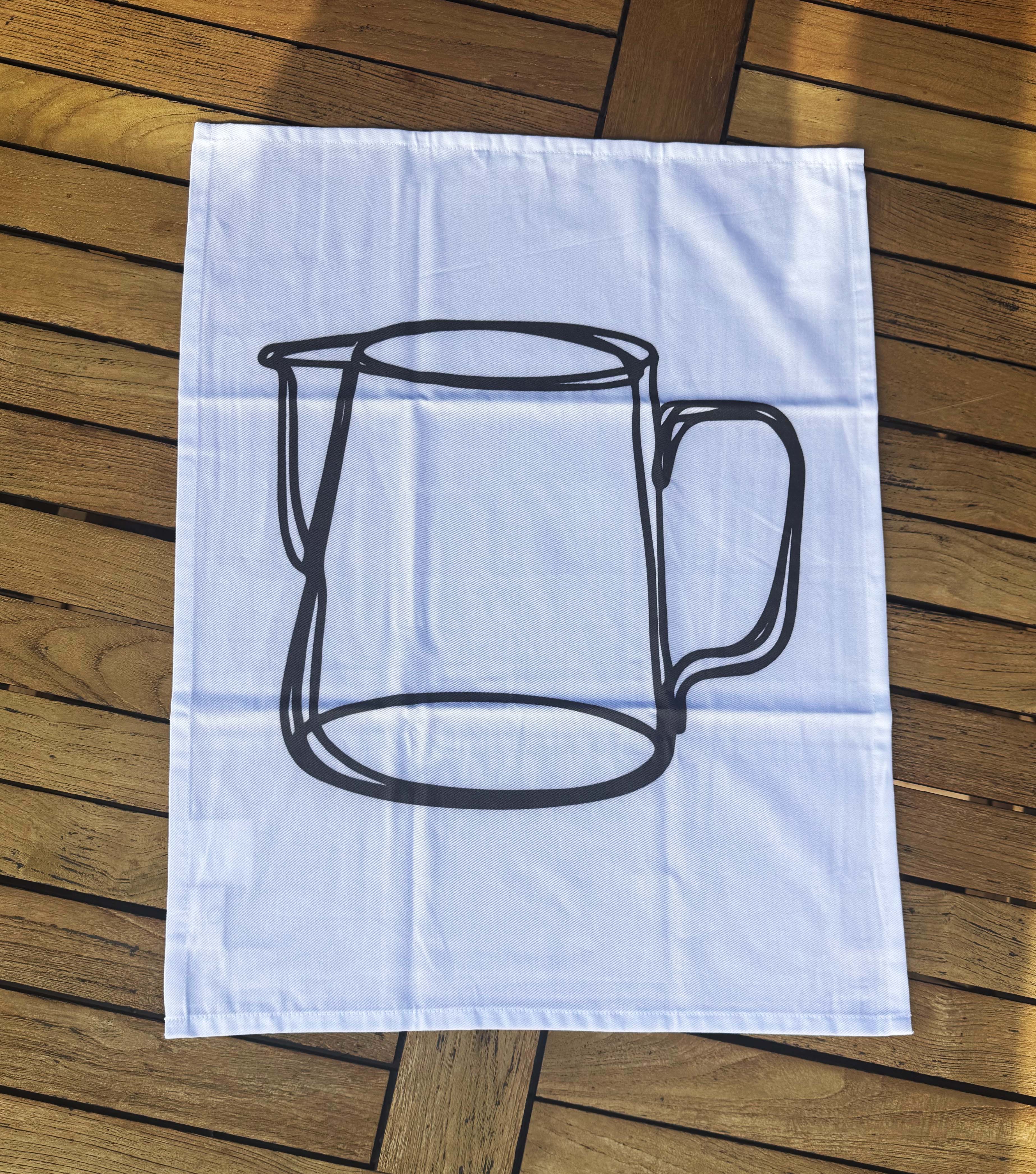 Artist Designed Tea Towel - 100% Organic Cotton. Kitchen Study No. 1