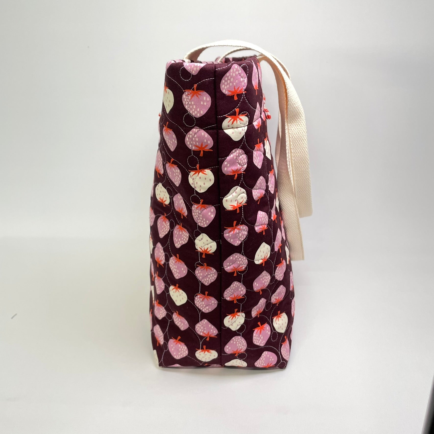 Designer Quilted Tote Bag - Ruby Star