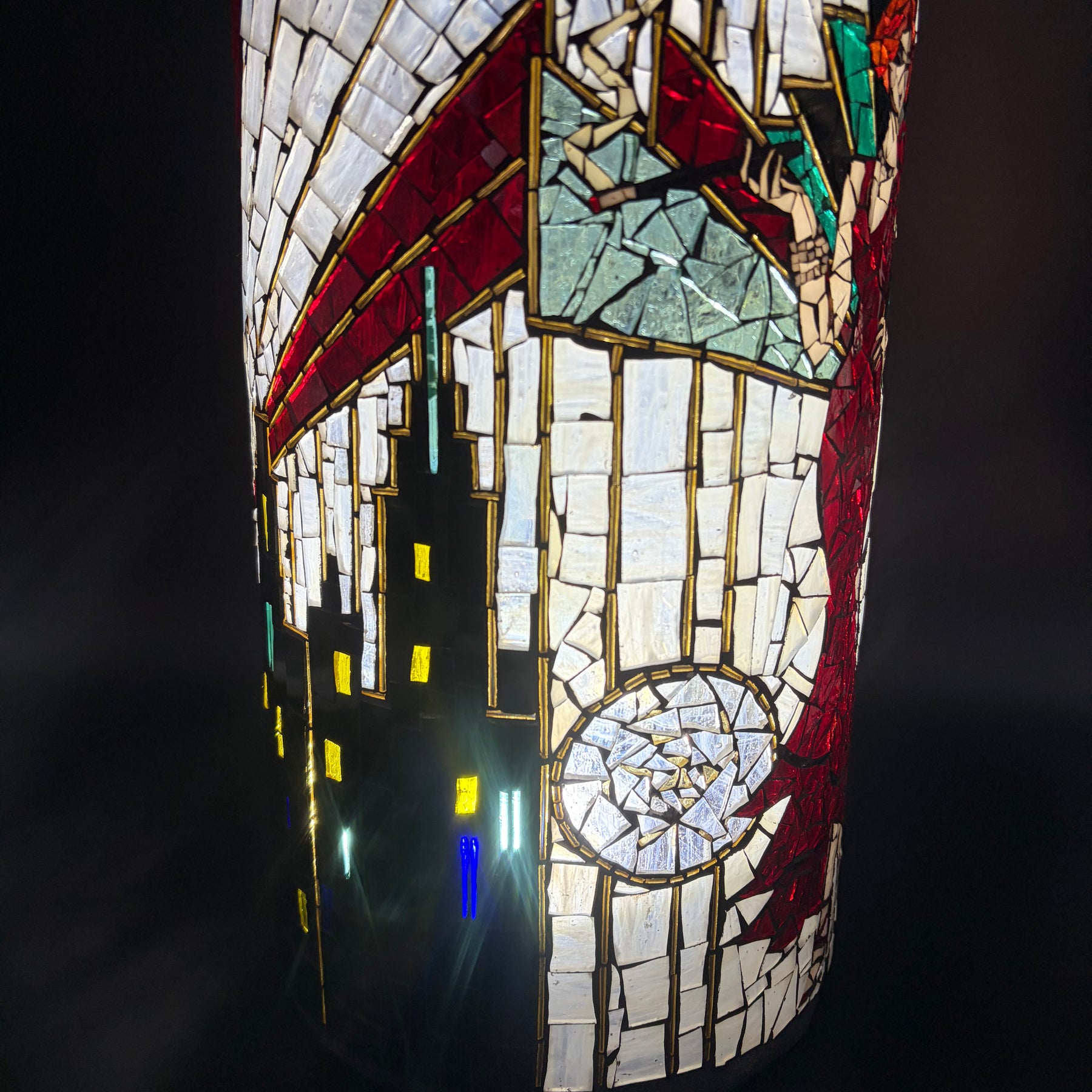 Myrtle – Handmade Art Deco Mosaic Votive