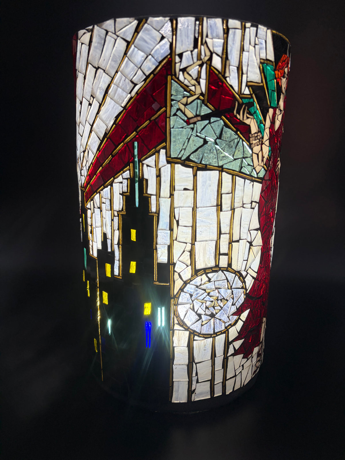 Myrtle – Handmade Art Deco Mosaic Votive