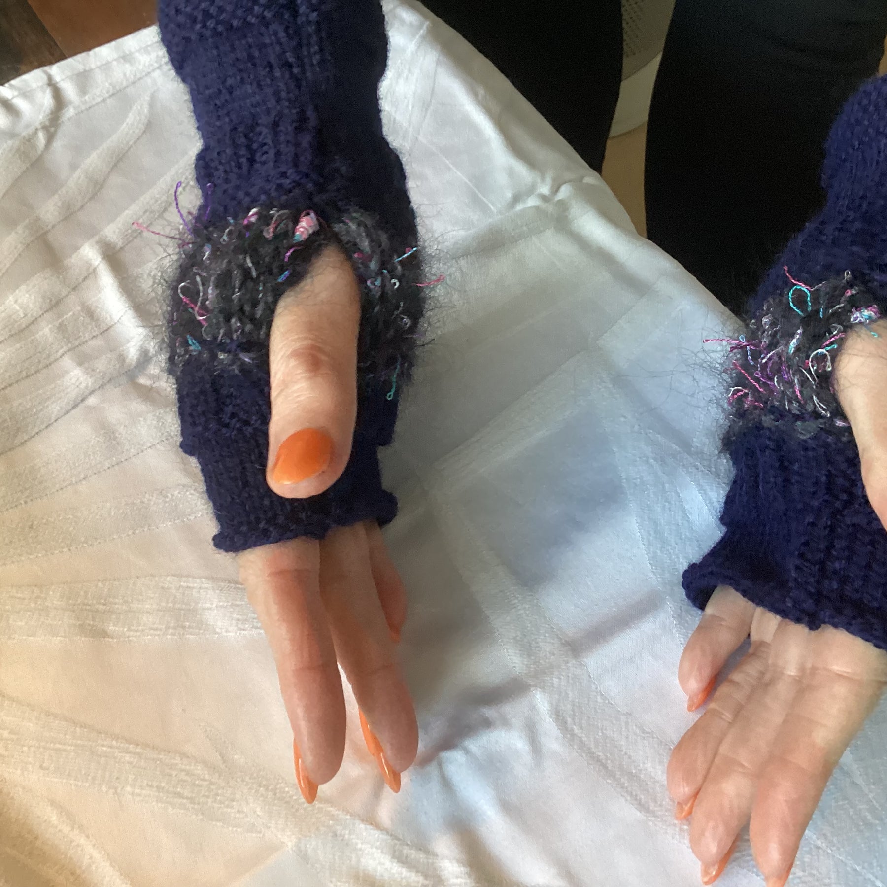 Hand knitted Fingerless Gloves