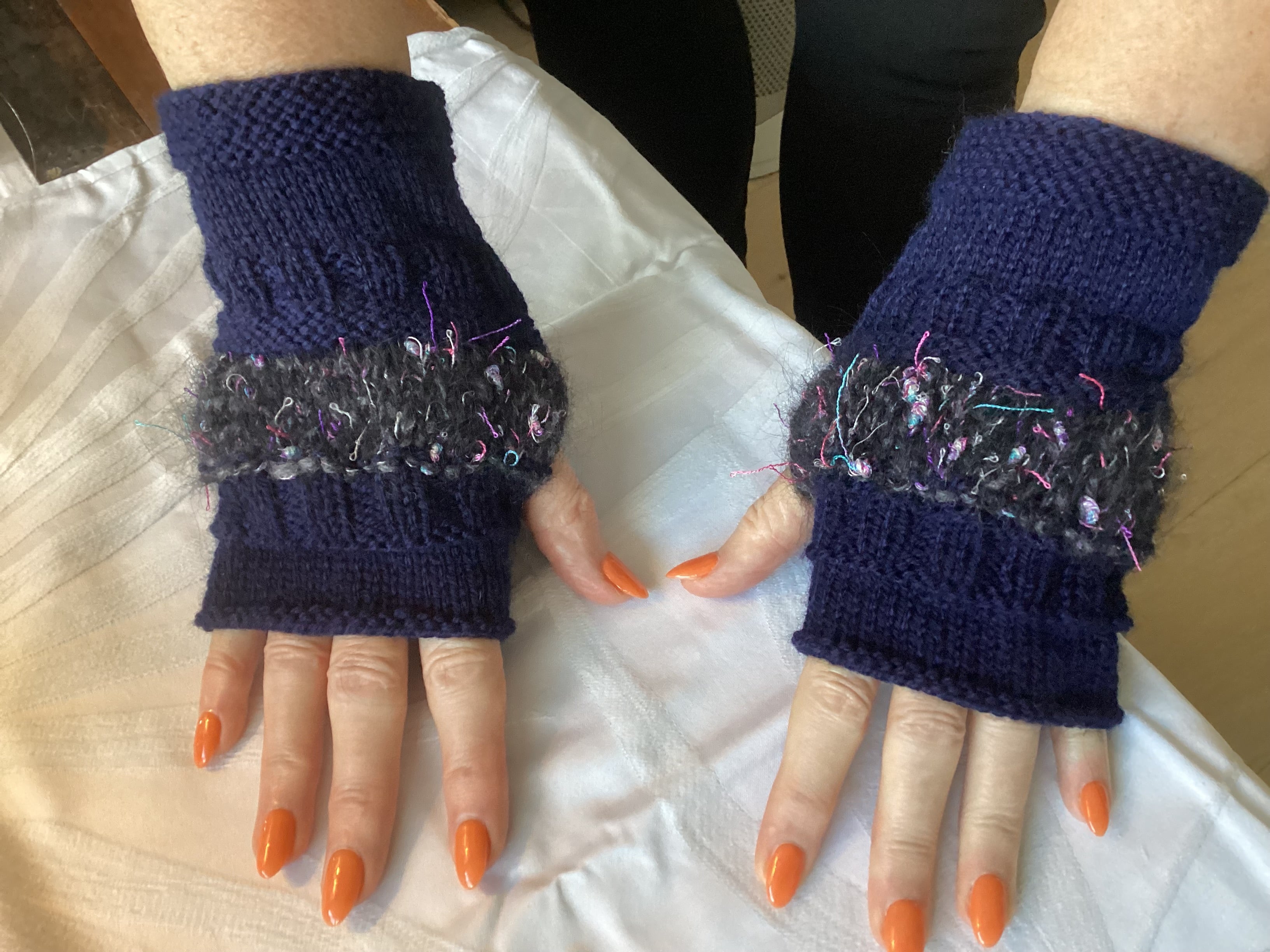Hand knitted Fingerless Gloves