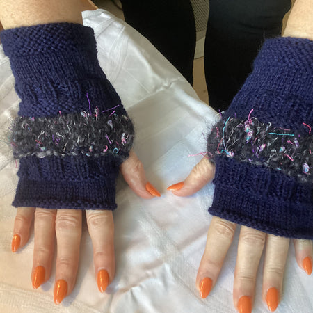 Hand knitted Fingerless Gloves