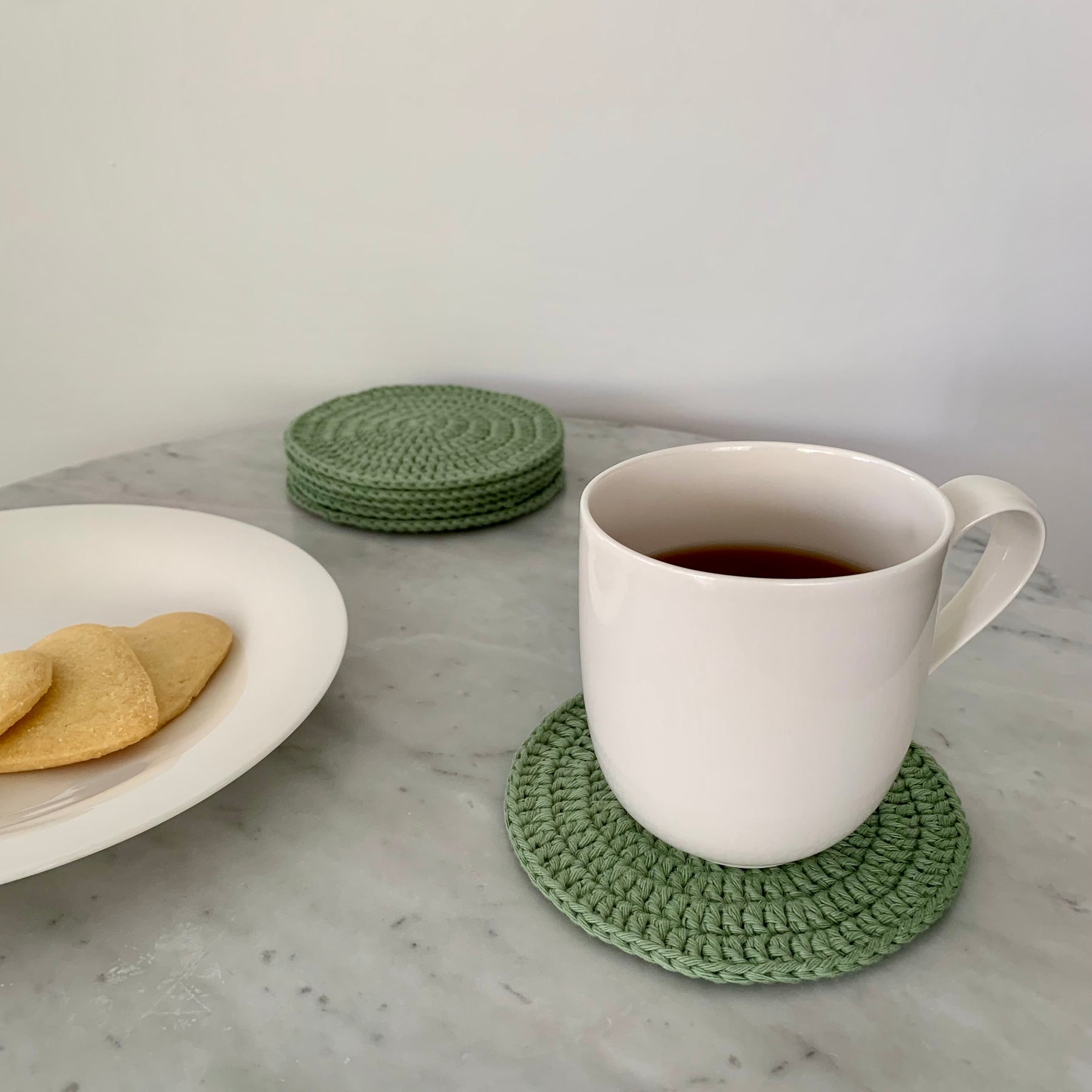Round Crochet Coasters