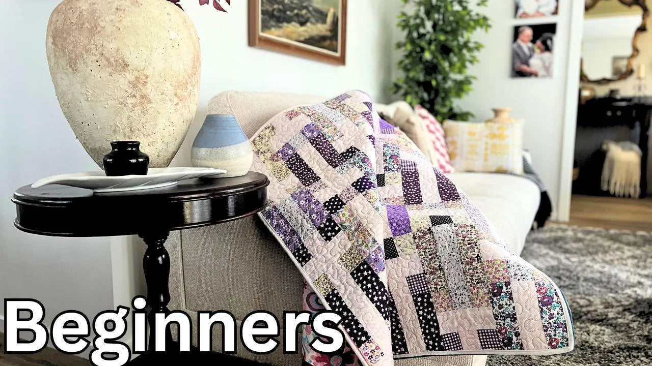Easy Patchwork Baby Boy Baby Girl Quilt Pattern: Reversible 41" DIY (PDF)