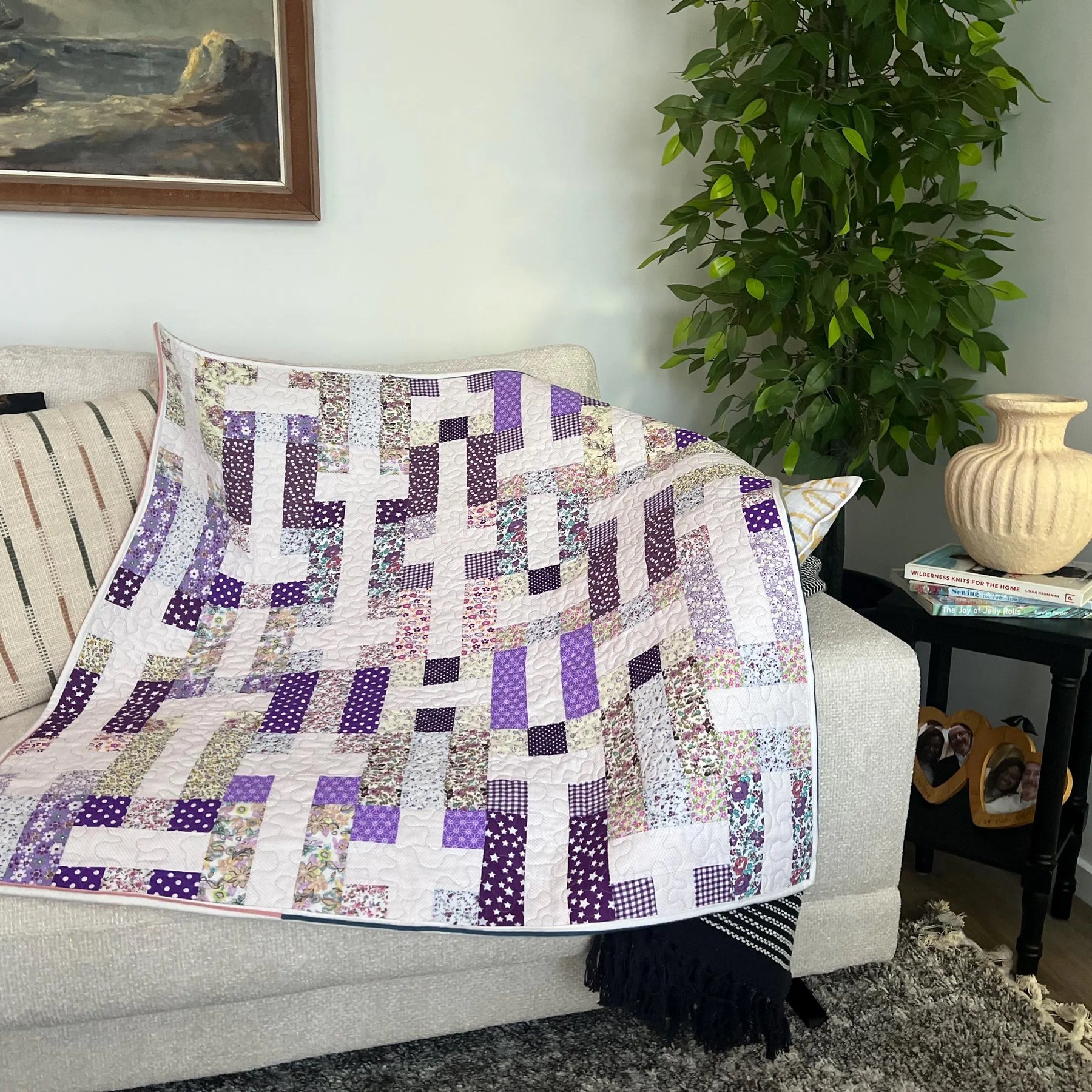 Easy Patchwork Baby Boy Baby Girl Quilt Pattern: Reversible 41" DIY (PDF)