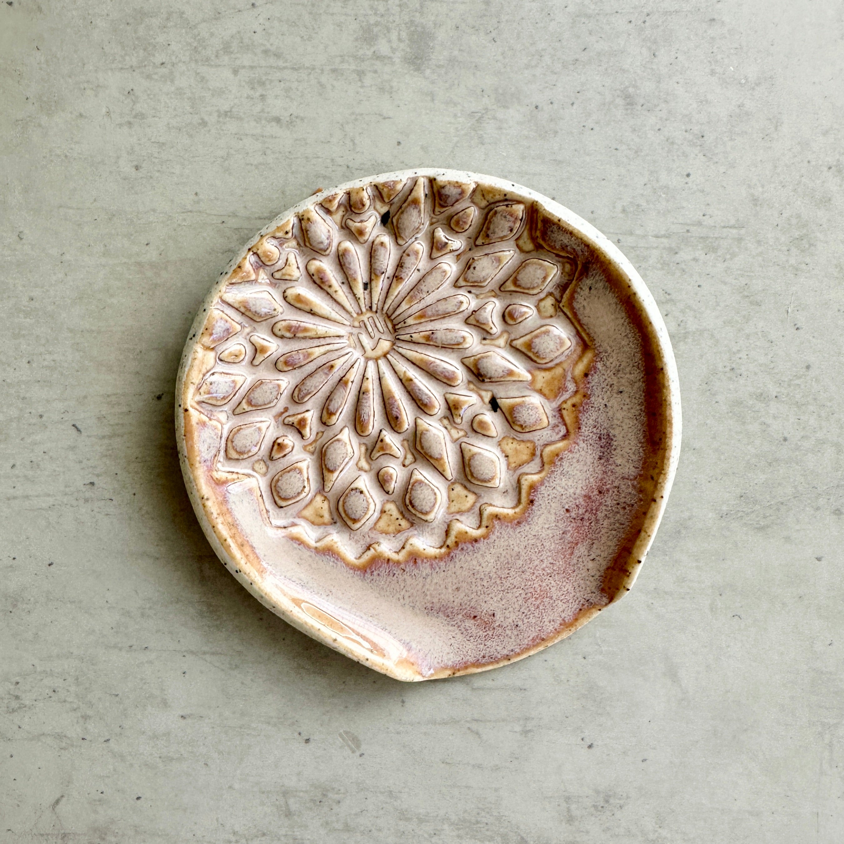 'BEST TEAS' TEABAG RESTS I White Speckled Clay