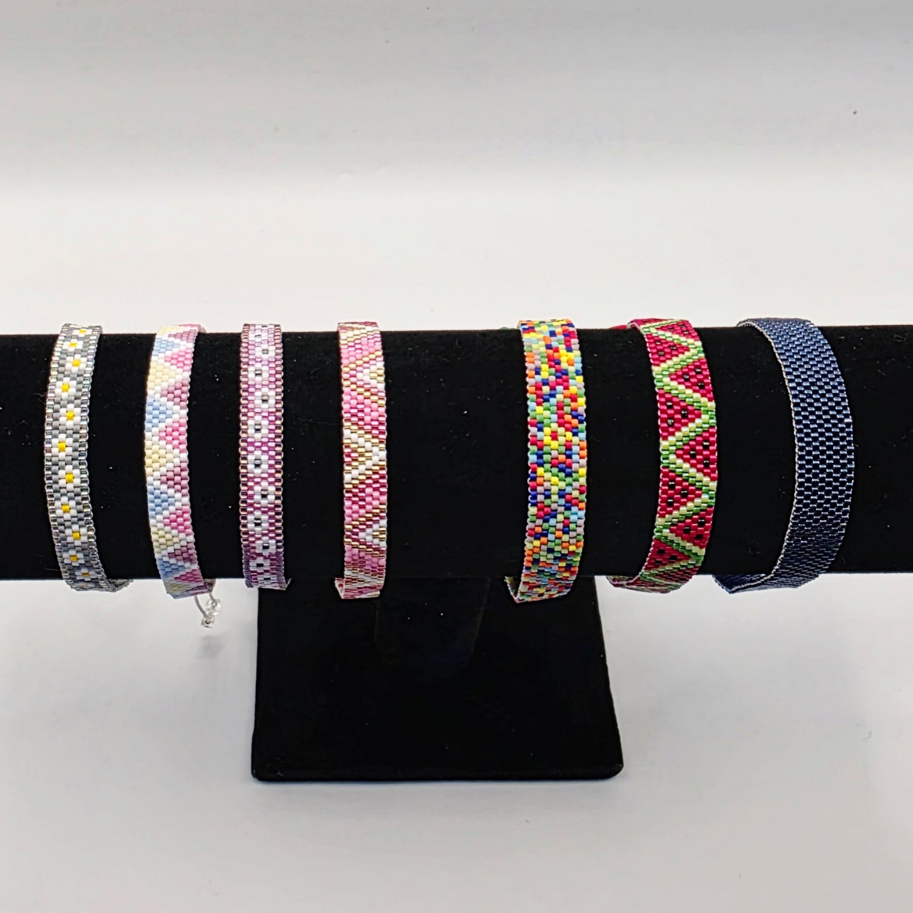 CONFETTI. Handwoven, Adjustable, OSFA, Bracelet