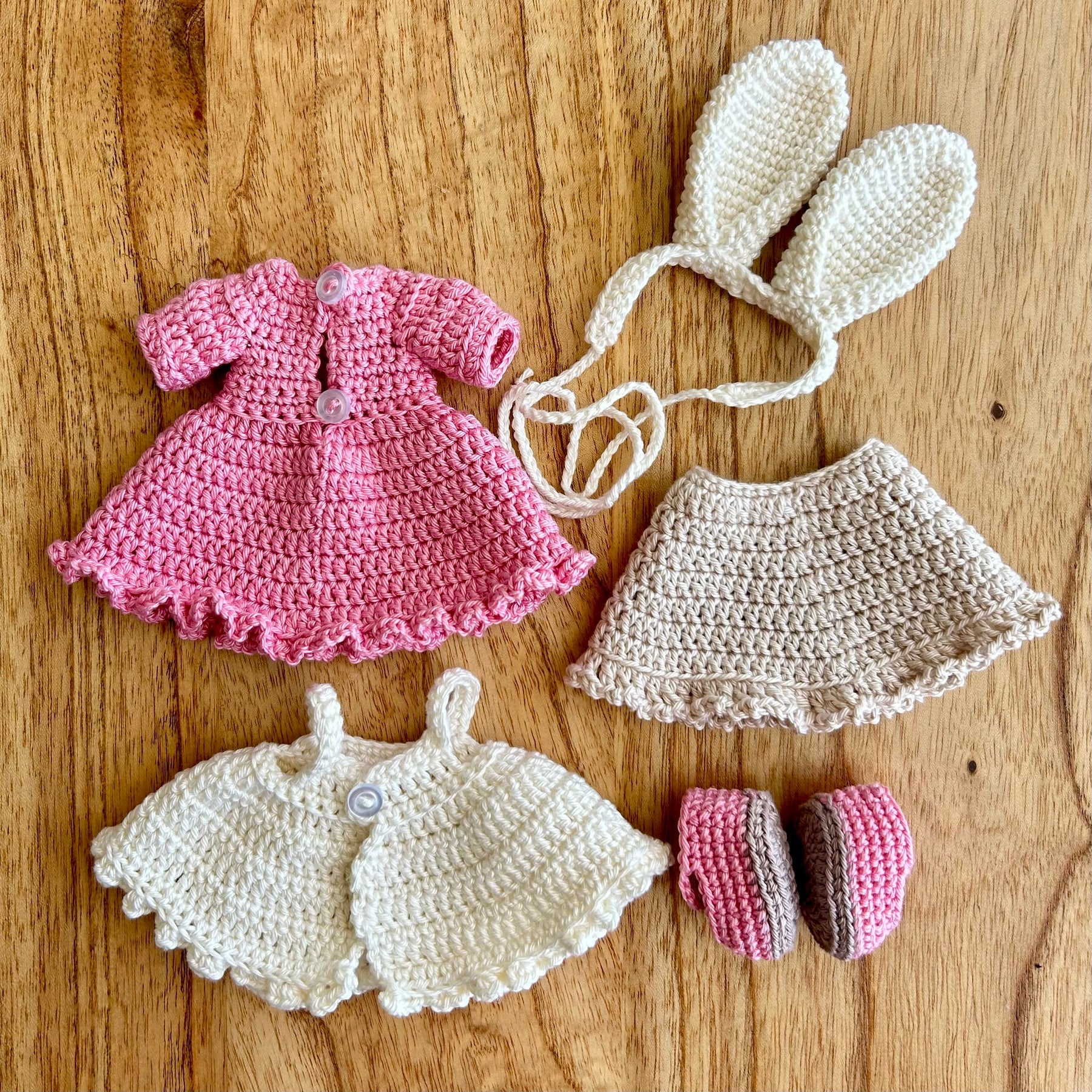 Crochet Doll | 2 outfits Bunny & Fox | Ready to Ship