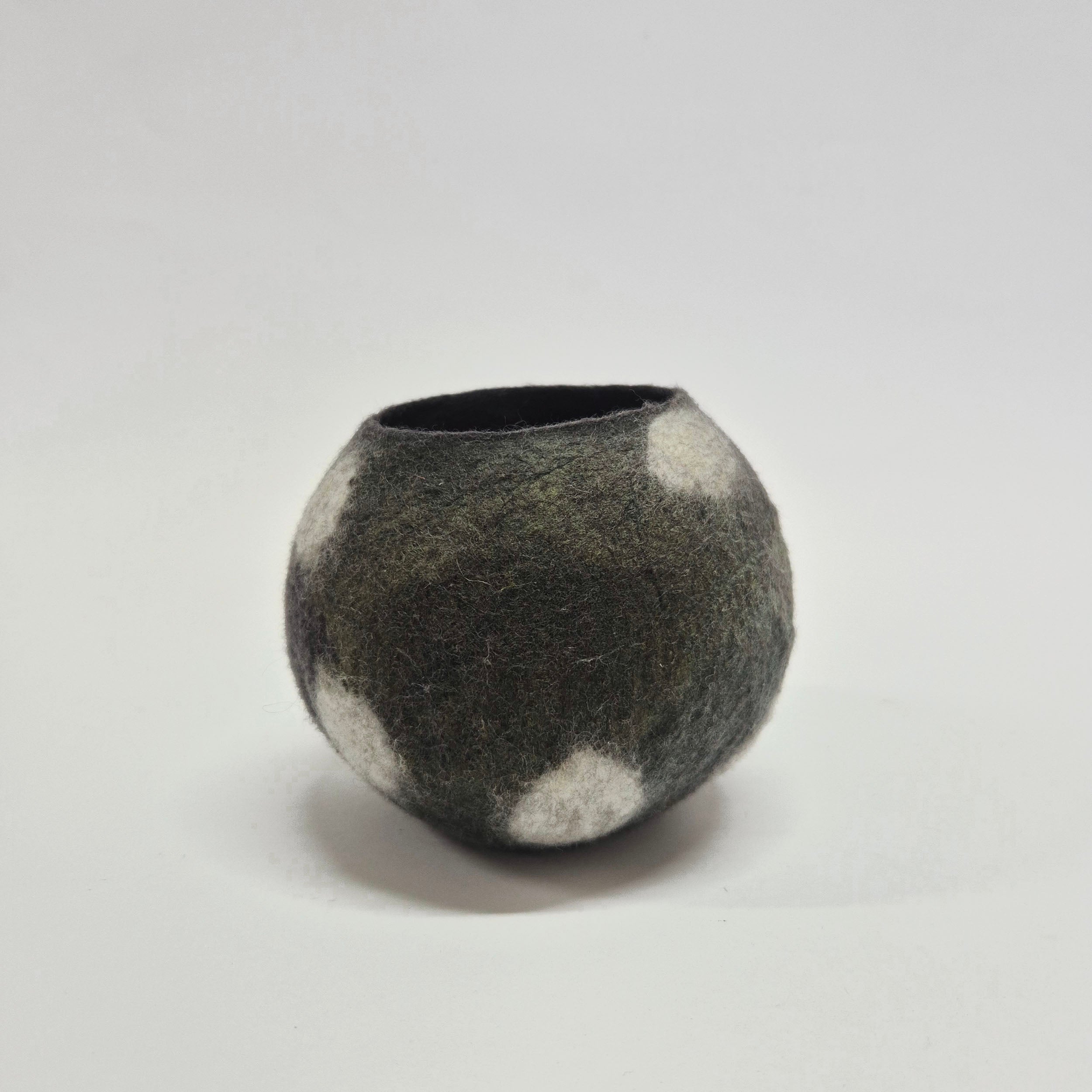 Modern Textile Art Vase - Felt Vessel