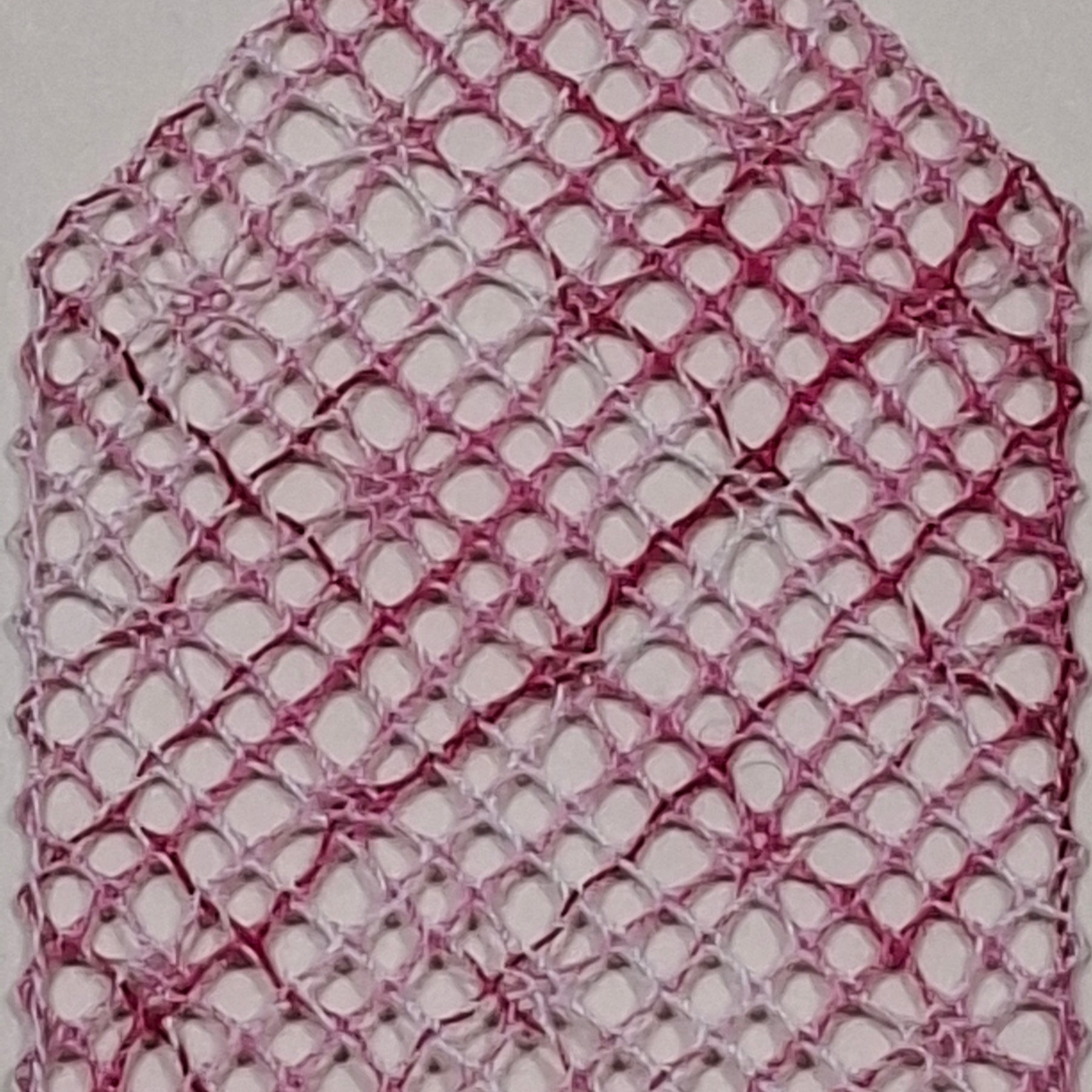 Pink & White Stars Lace Bookmark