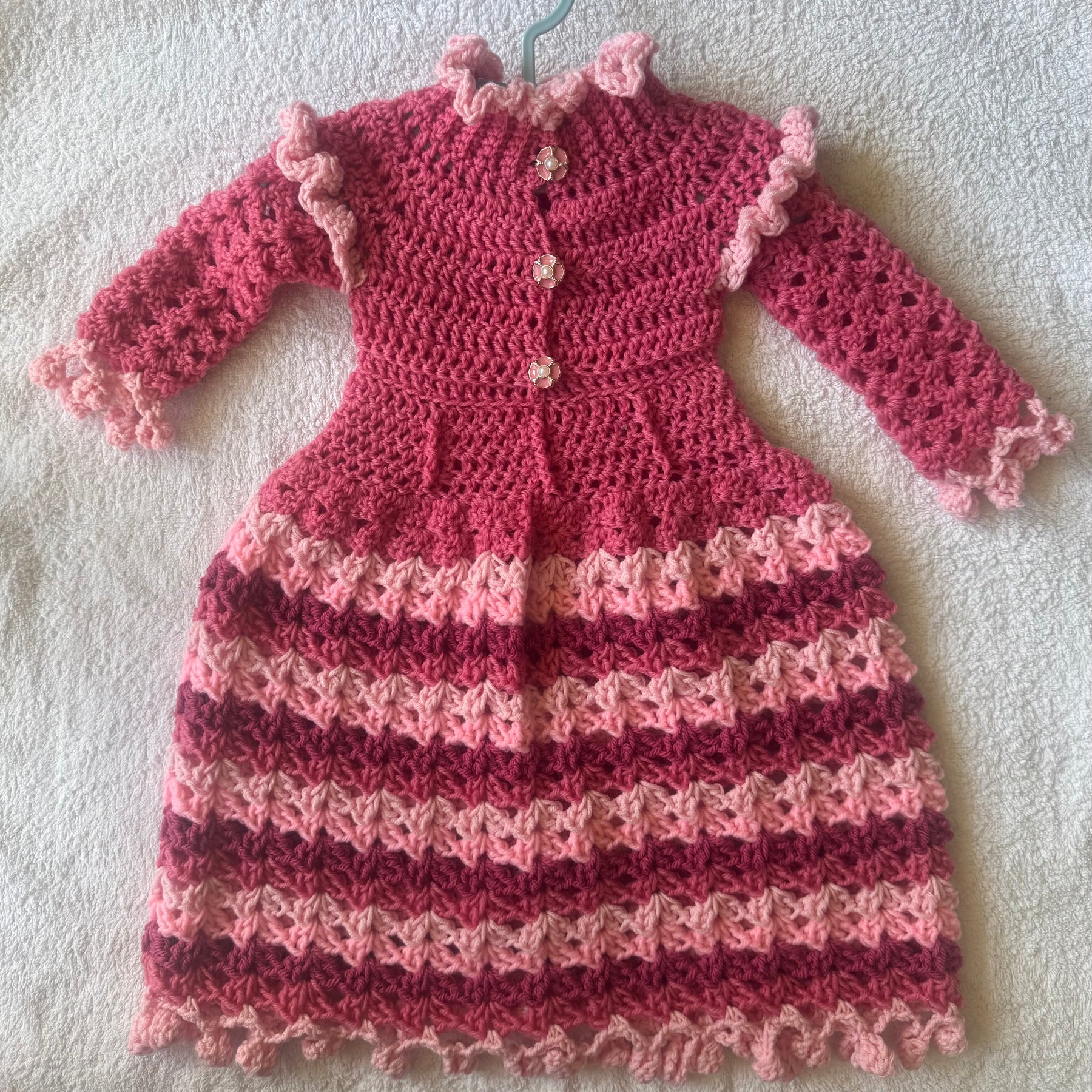 Pink Long Sleeve Size 000 Dress