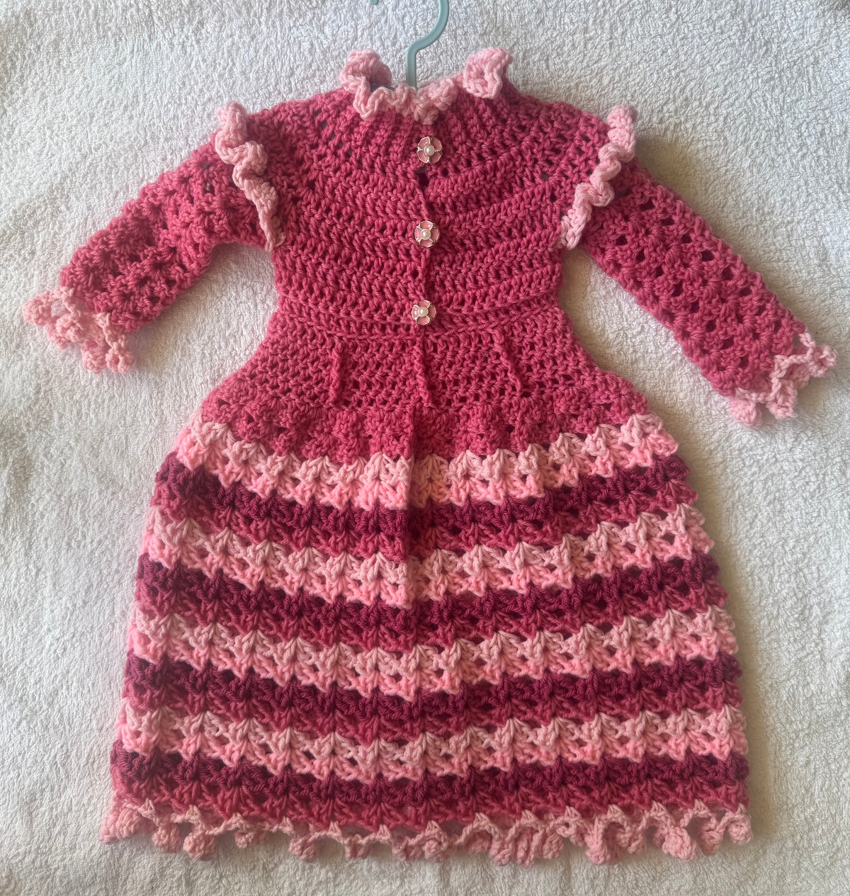 Pink Long Sleeve Size 000 Dress