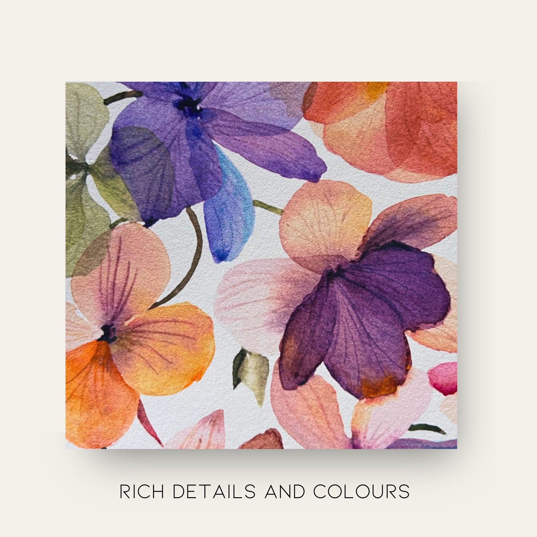 "Pressed Into Memory"| Archival Botanical Wall Art With Sentiment | Original Floral Watercolour Painting | A4 Print