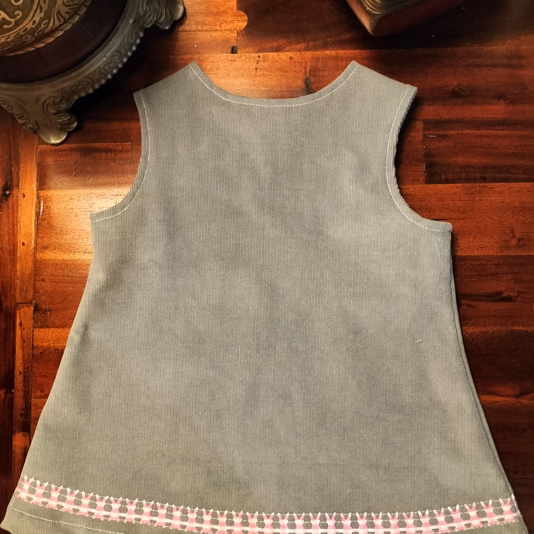 PINWALE CORD PINAFORE