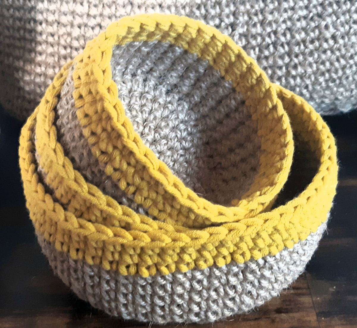 Crochet Basket Set (3)