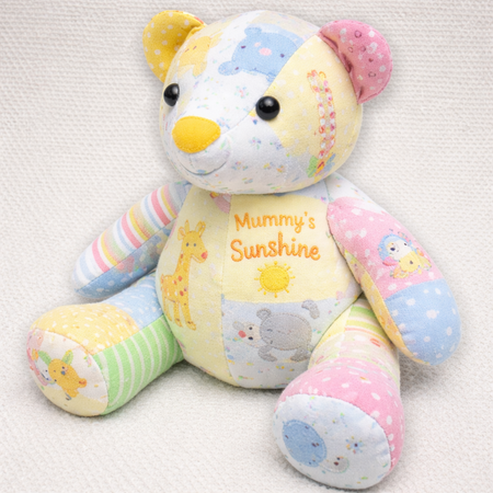 Custom Memory Bear – Made from Your Baby’s Clothes | Keepsake Teddy Bear