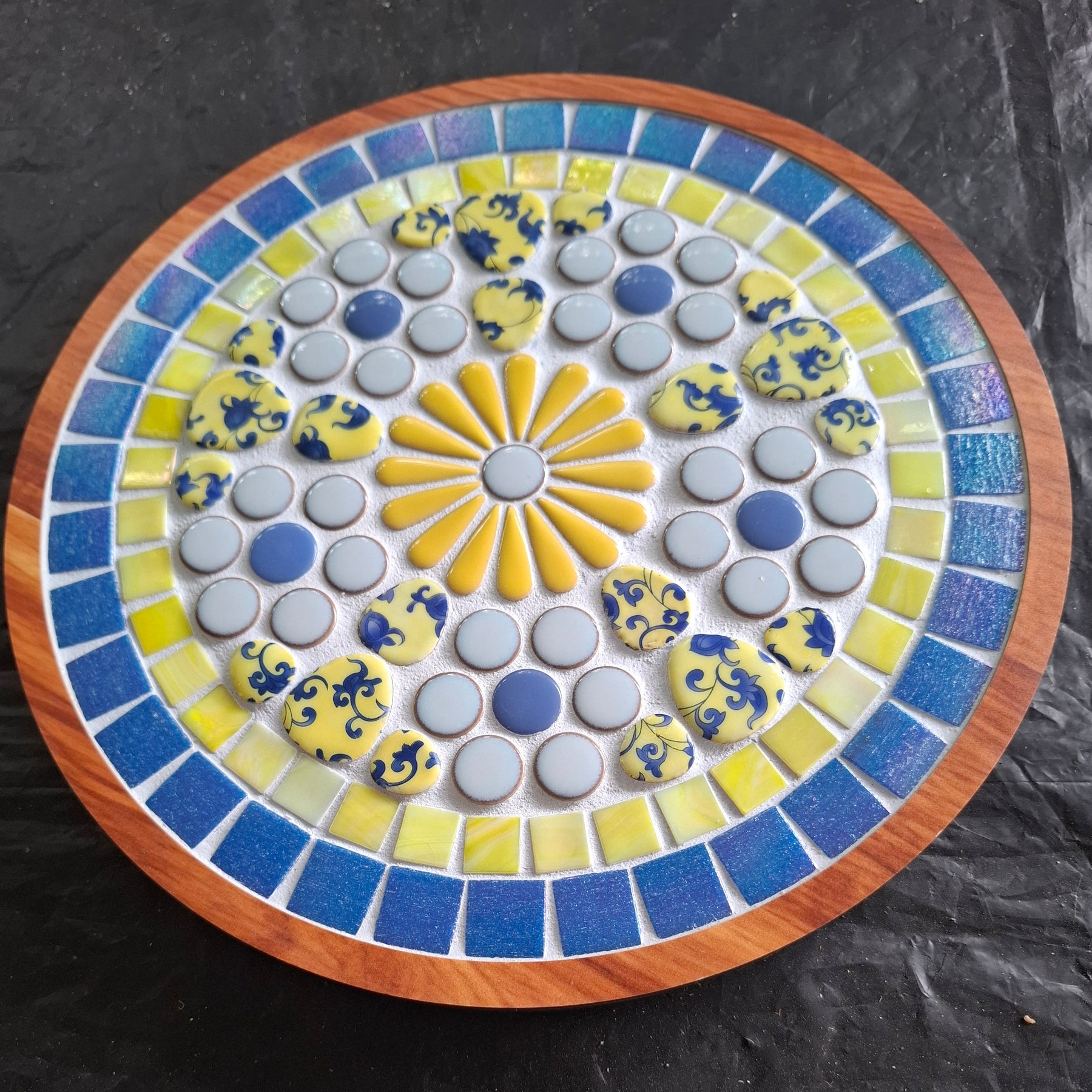 Blue & Yellow Lazy Susan