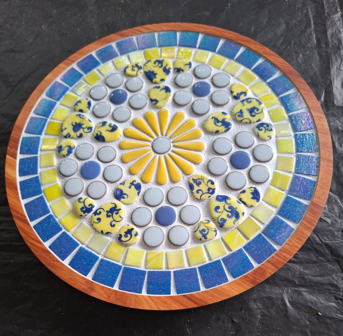 Blue & Yellow Lazy Susan
