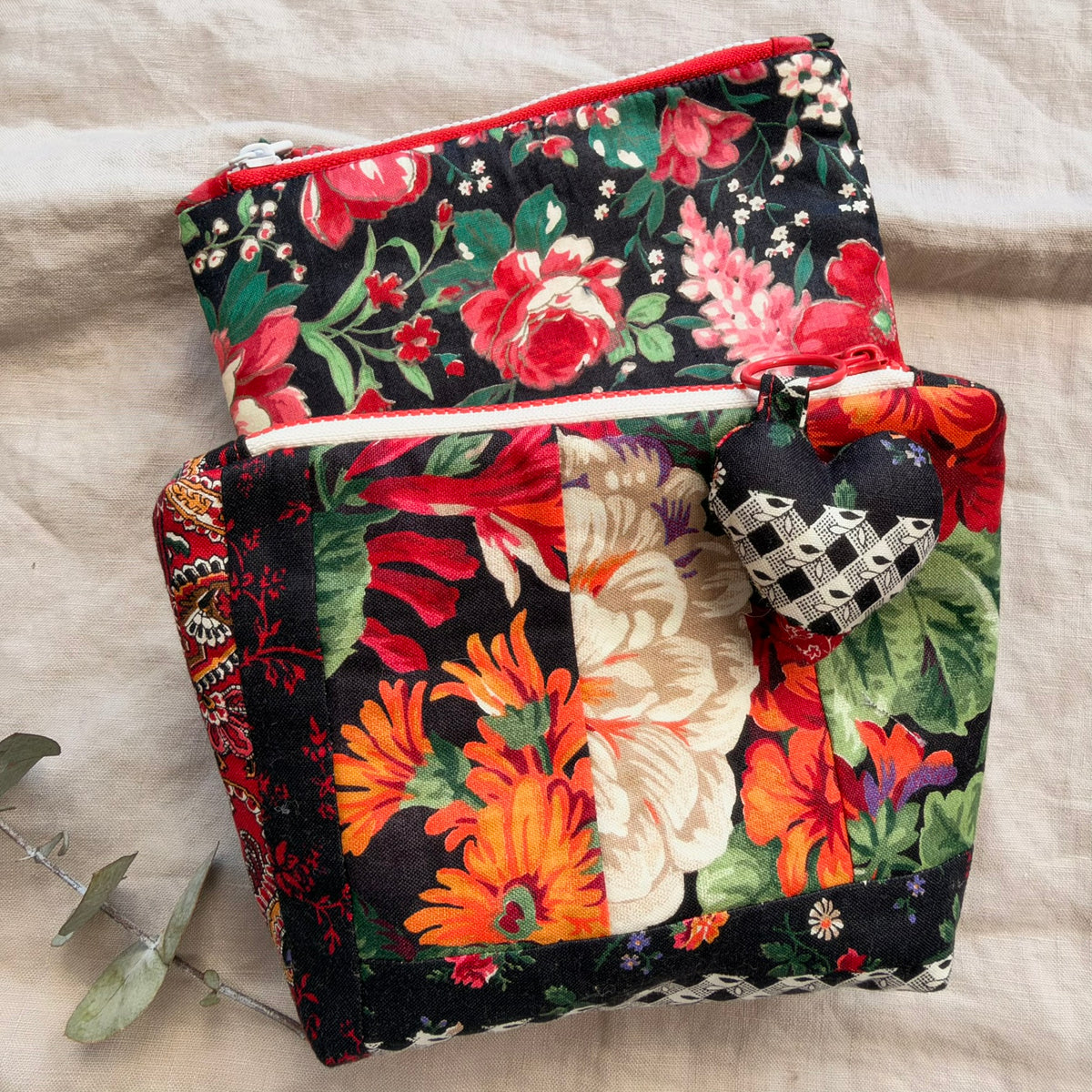 Handmade zip bags