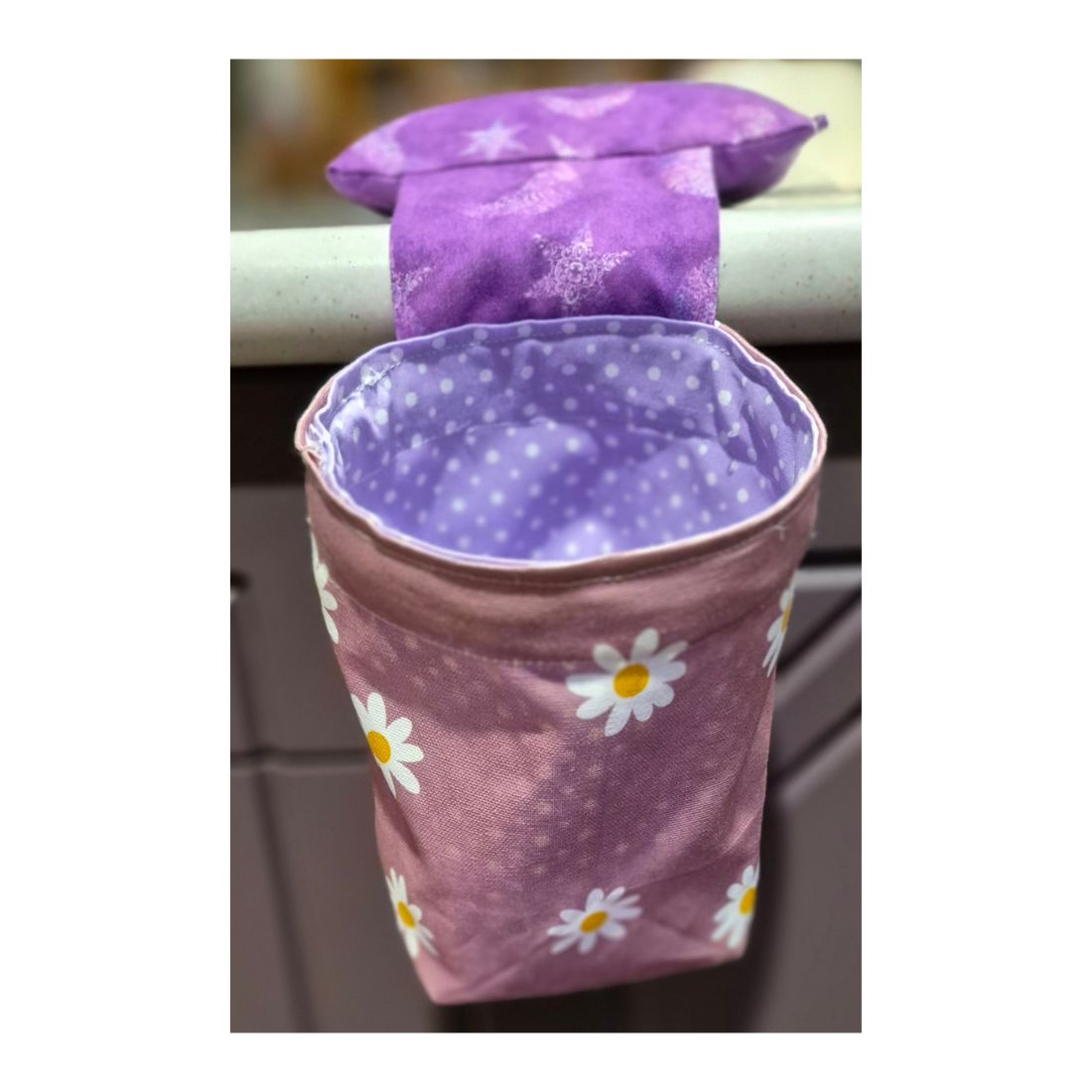 Sewing Scrap/Thread Bin with Weighted Pin Cushion