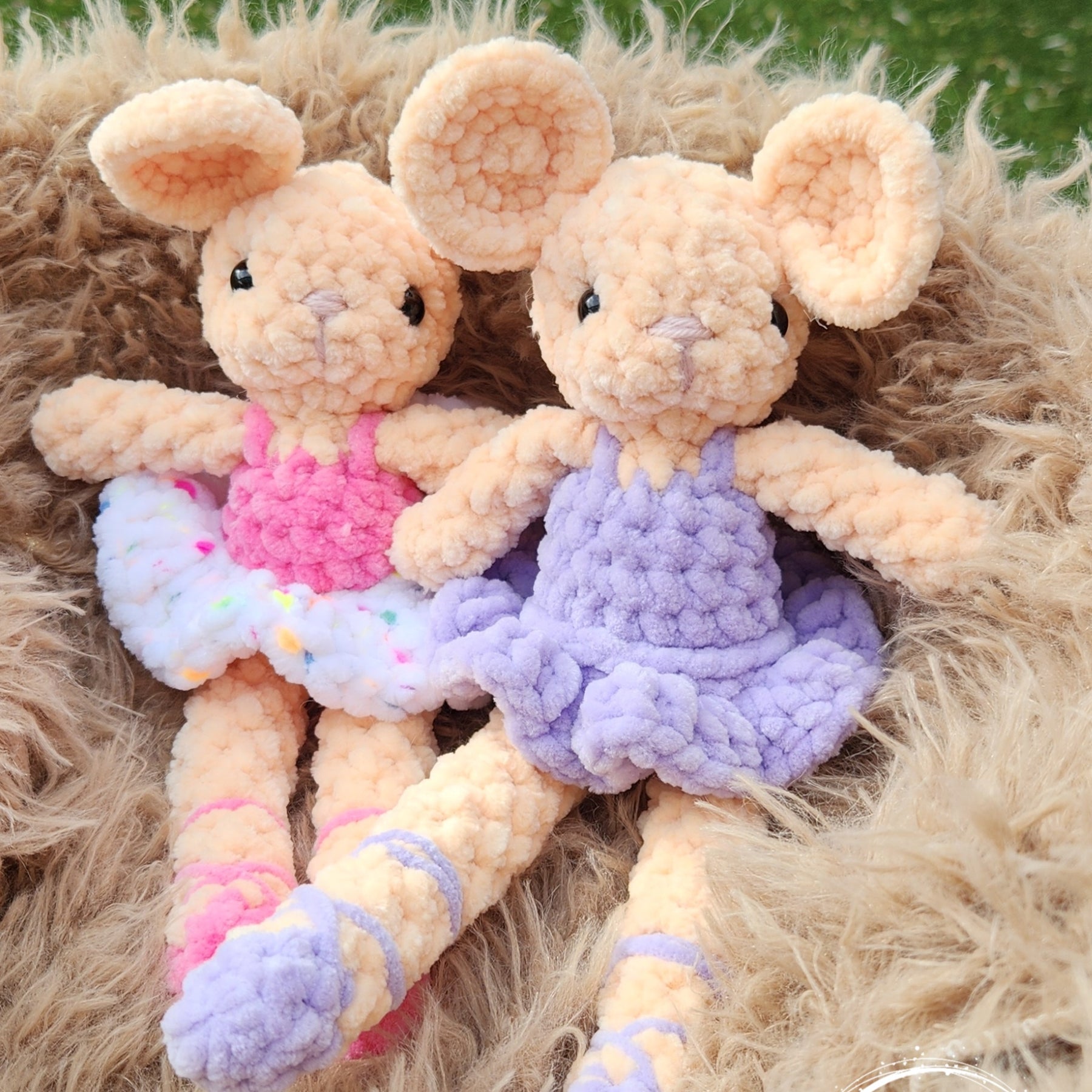 Handmade Plush Mouse with removable Tutu