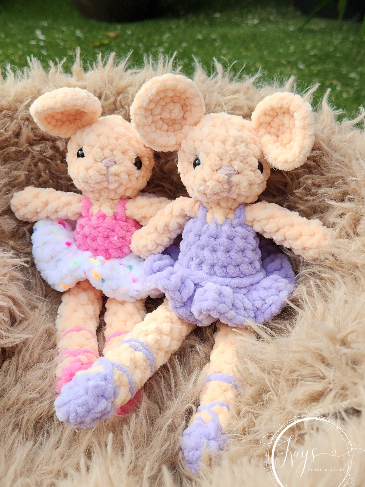 Handmade Plush Mouse with removable Tutu