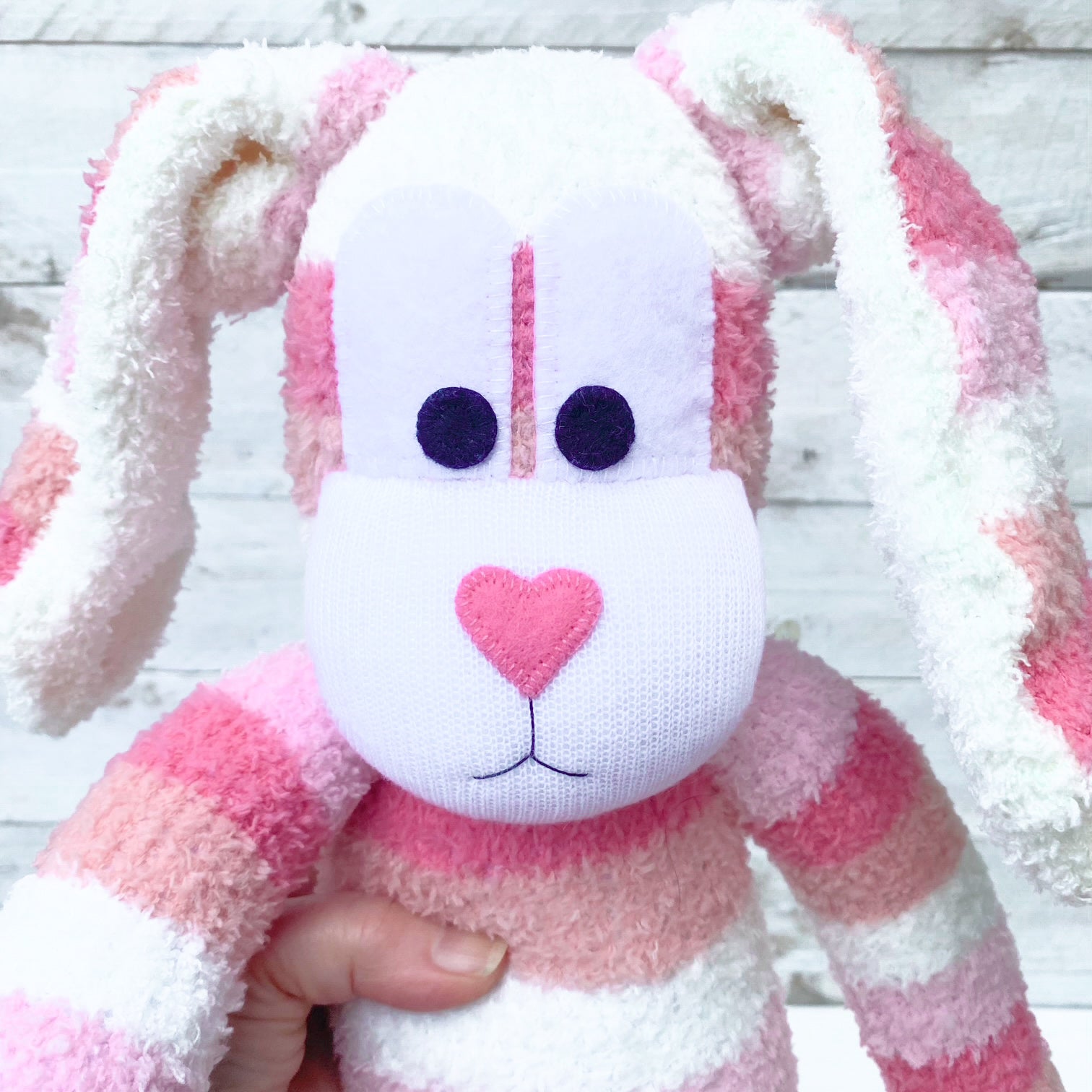 Blossom the Sock Bunny - Easter - READY TO SHIP soft toy