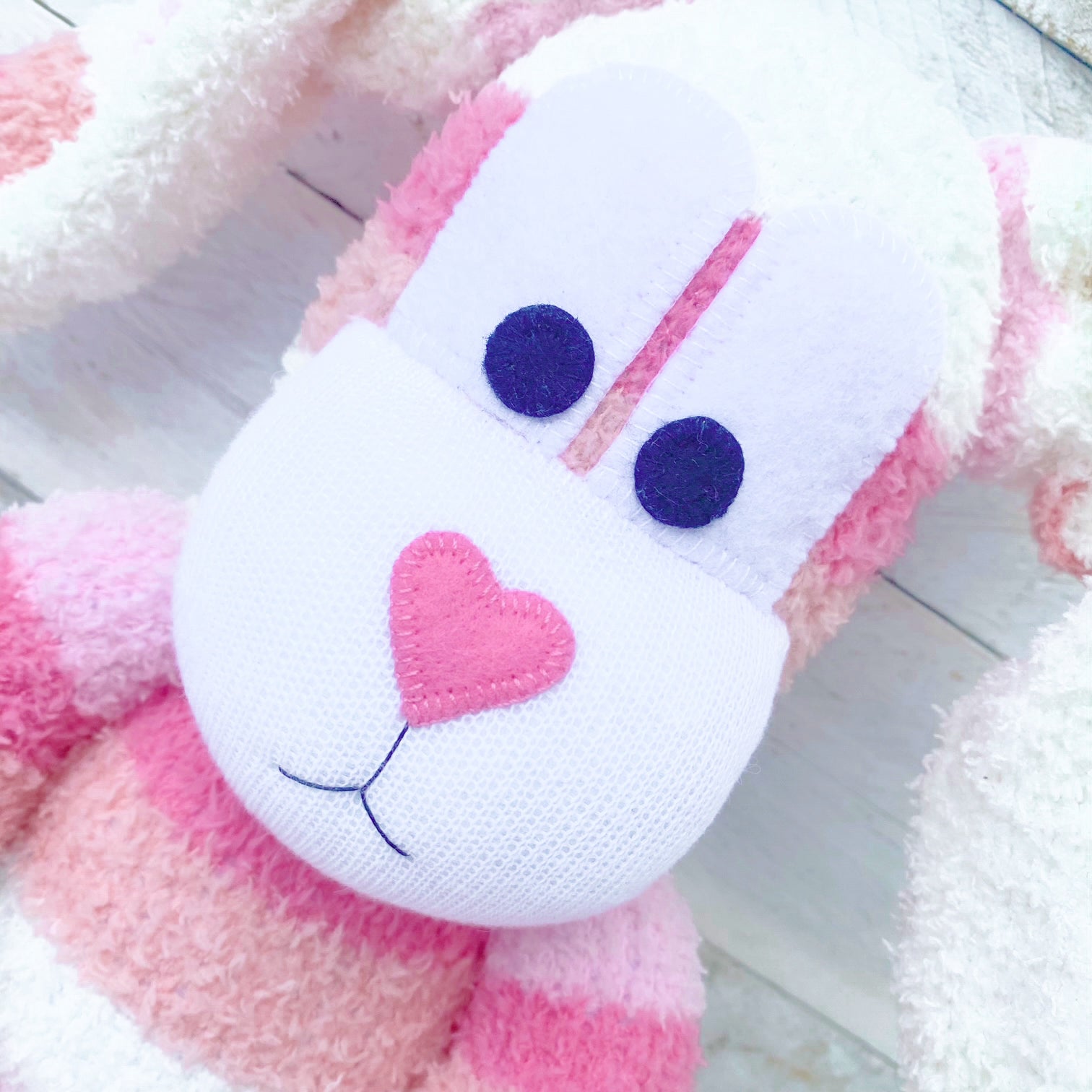 Blossom the Sock Bunny - Easter - READY TO SHIP soft toy