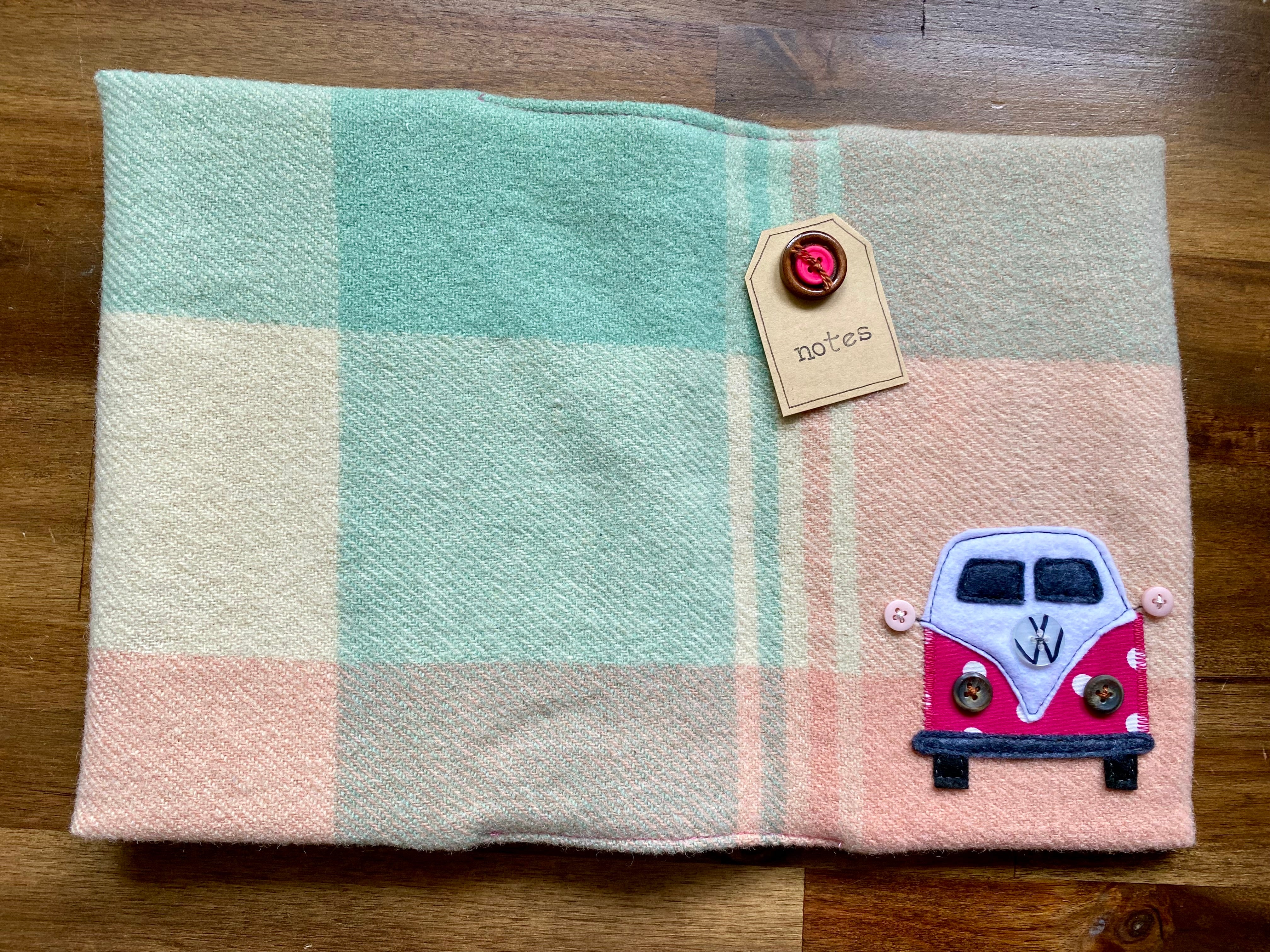 A5 Upcycled Notebook Kombi - Pinks