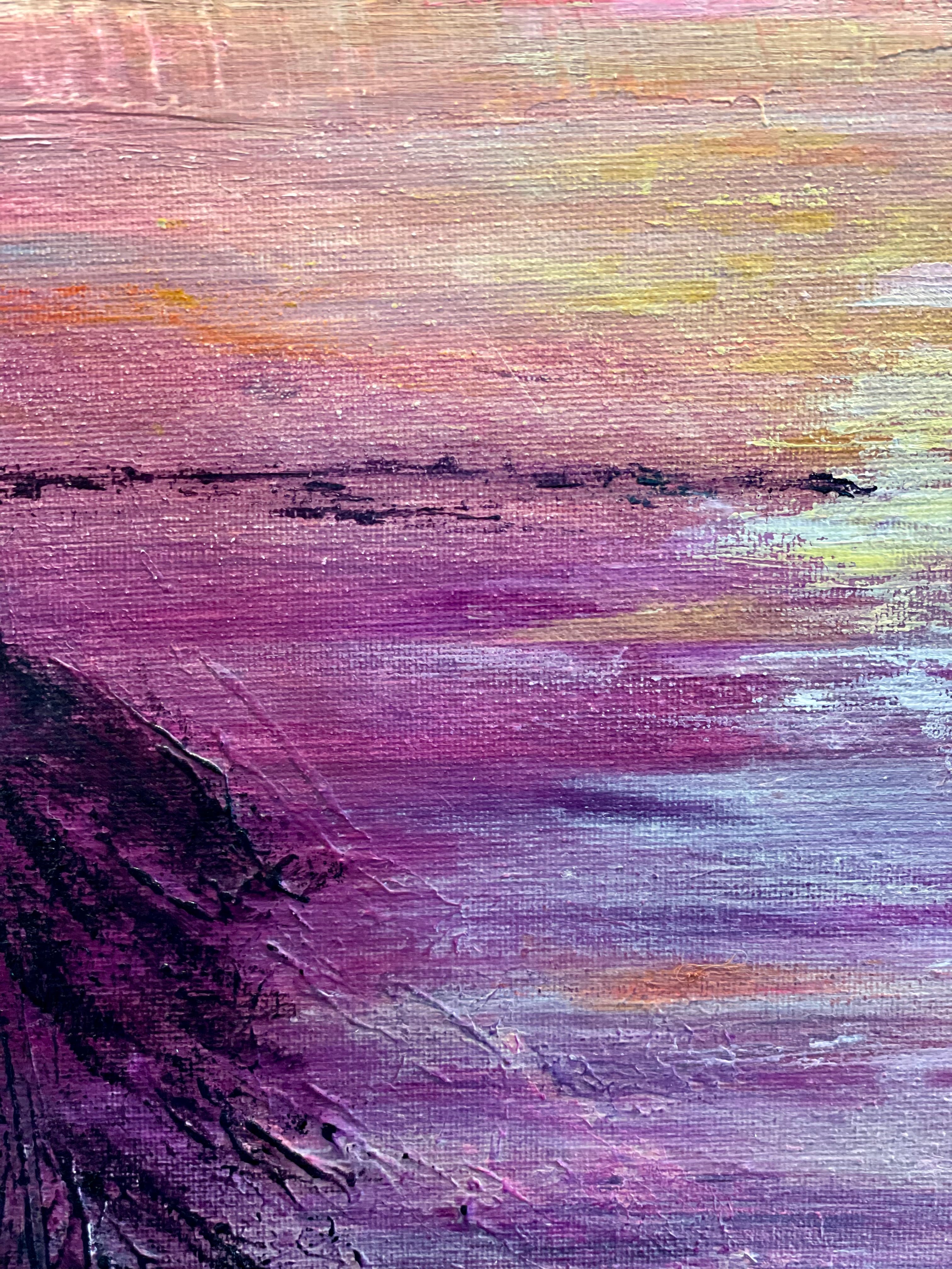 You Are The Glow - Medium size Textured Acrylic on Stretched Canvas