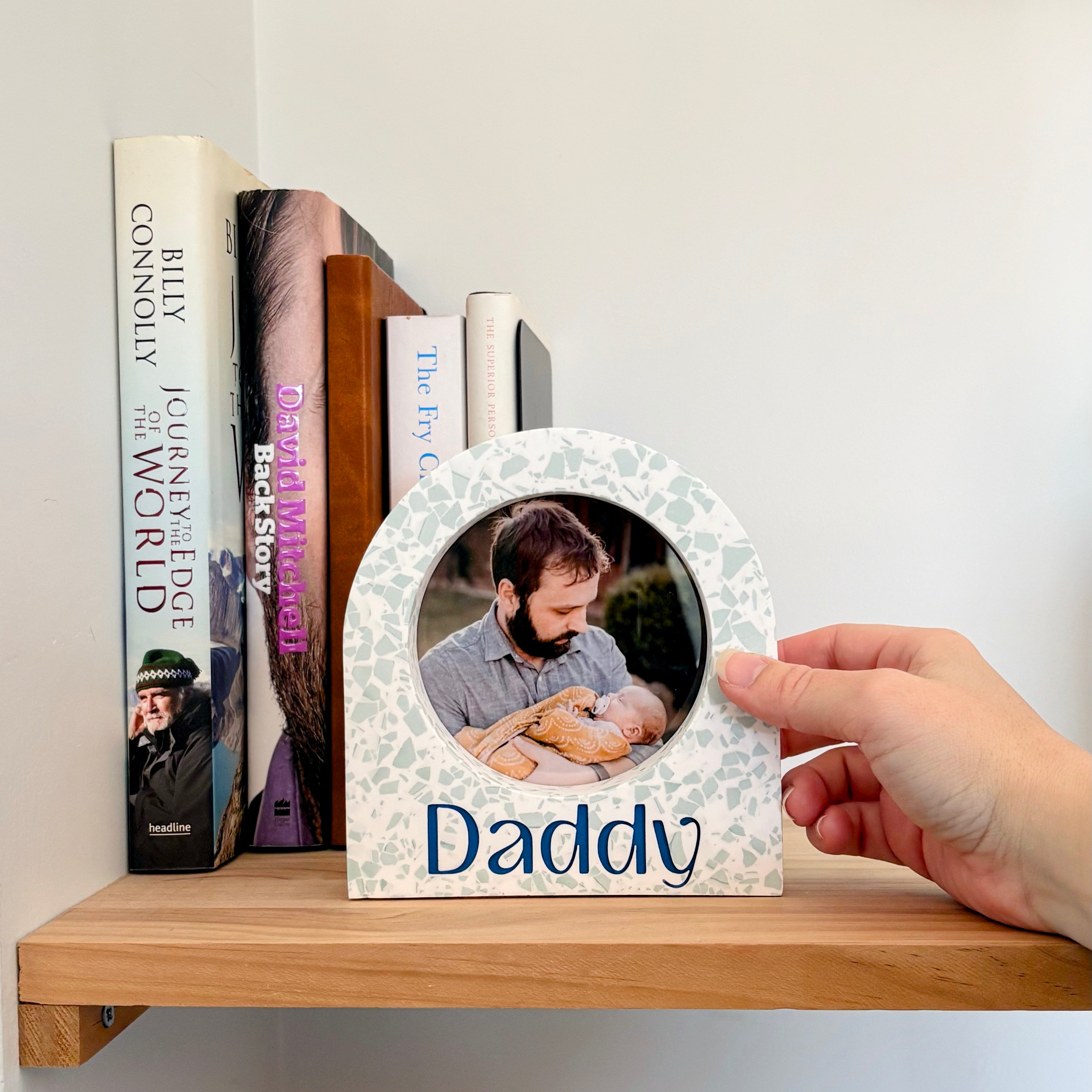 Gift for Him - arch terrazzo photo frame - multiple colour options