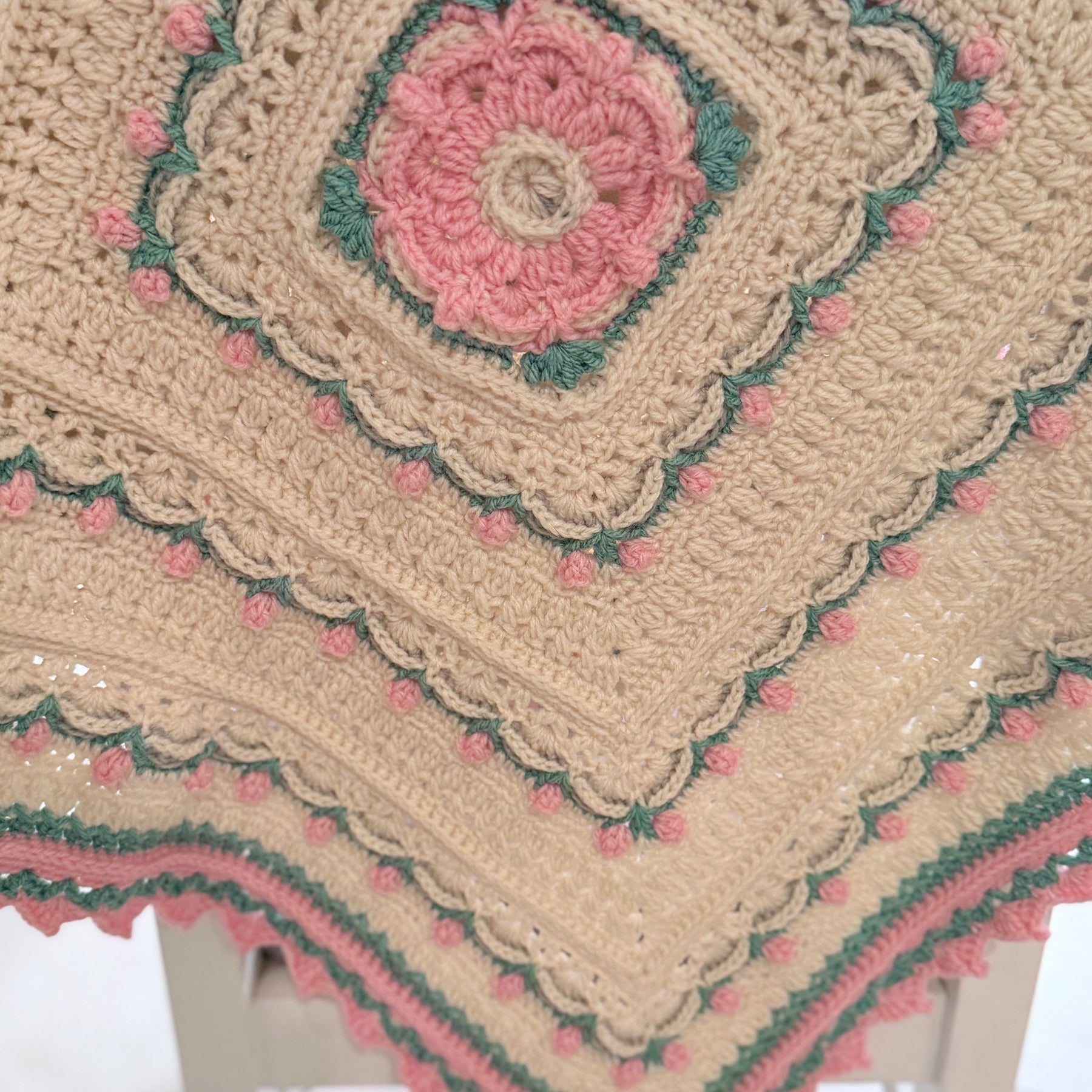 #130 -Marnies Garden Lap Size Blanket/Baby Blanket