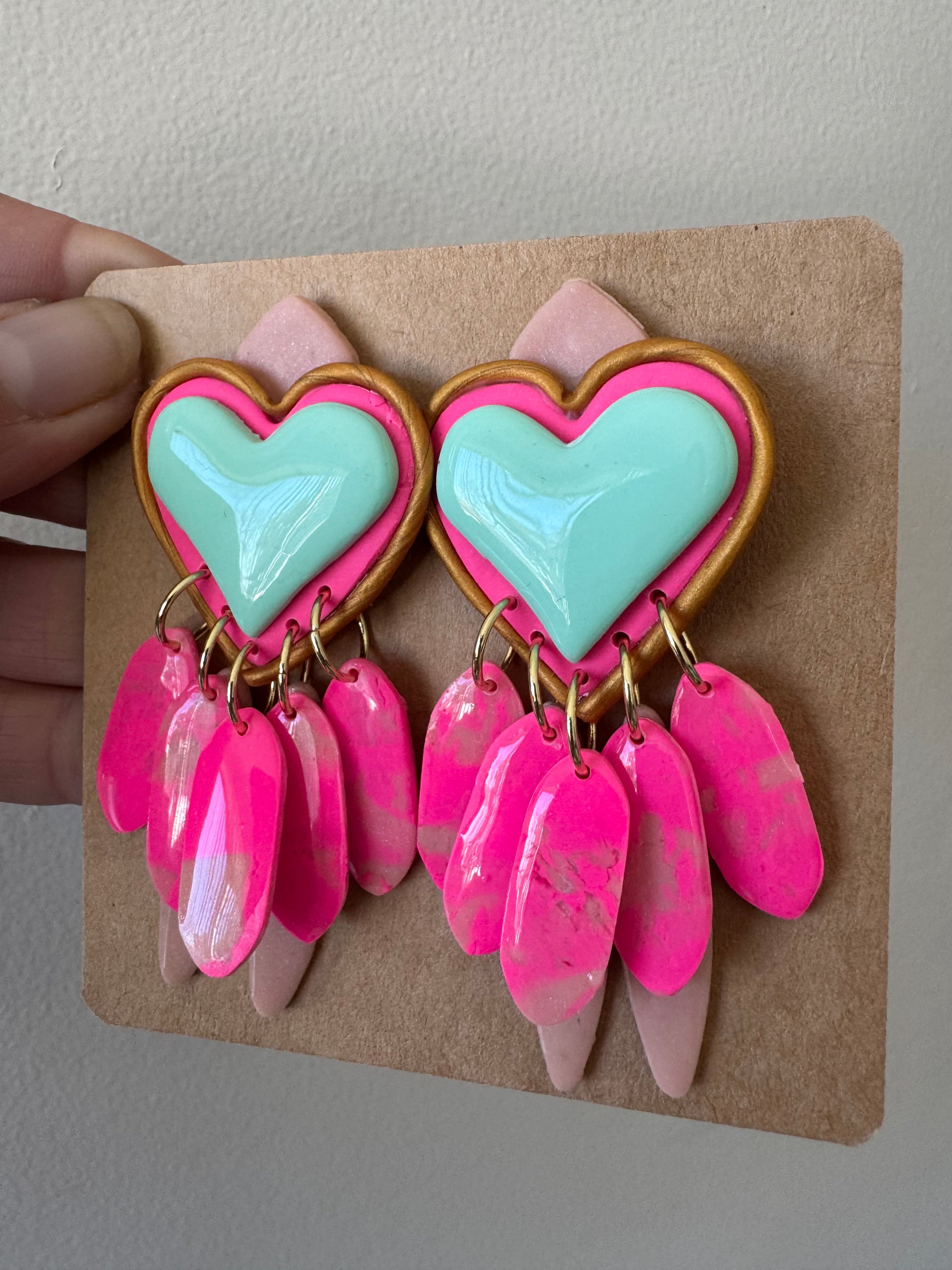 Tutu polymer clay earrings