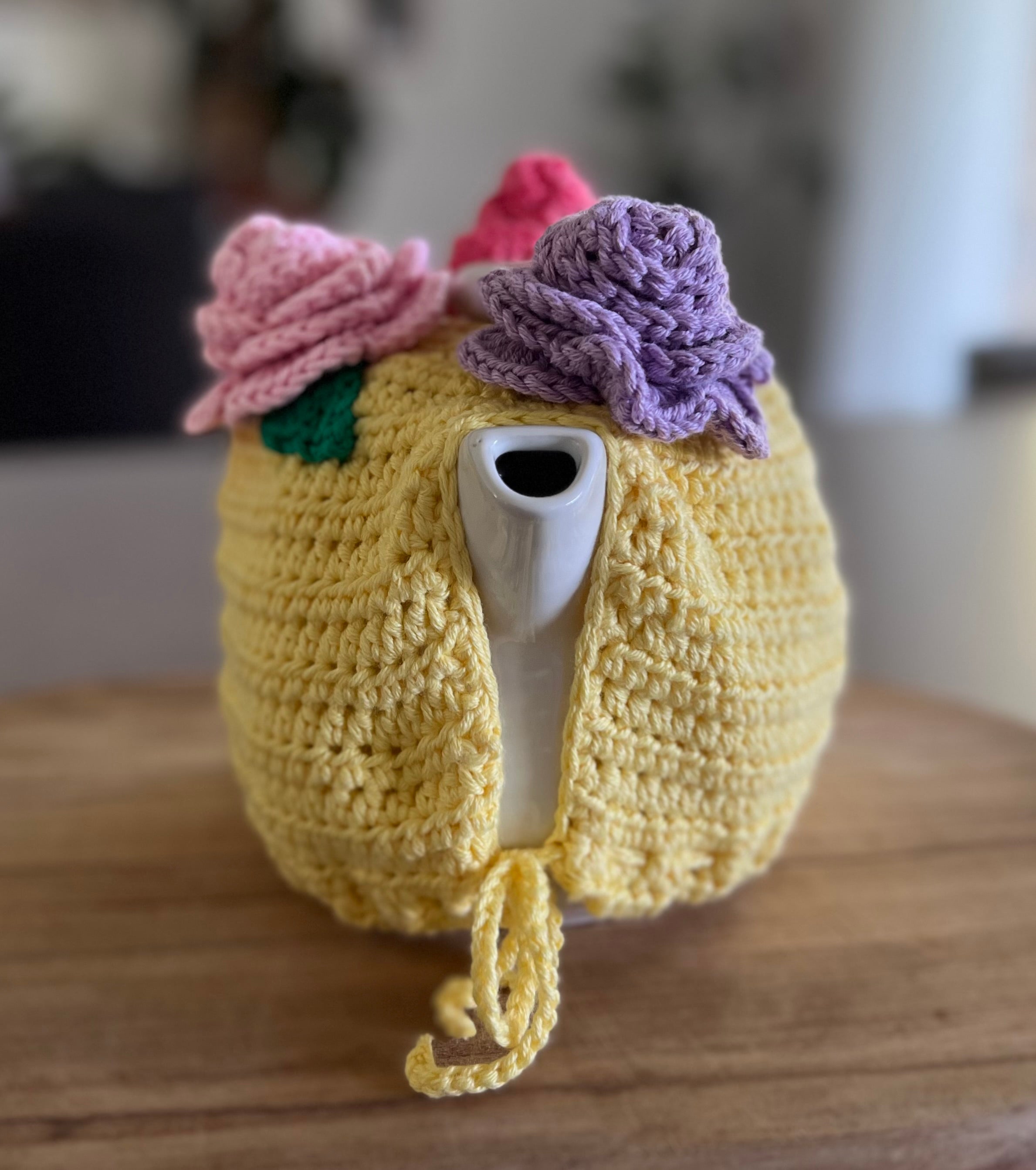 Crochet Teapot Cosy - 4 different designs