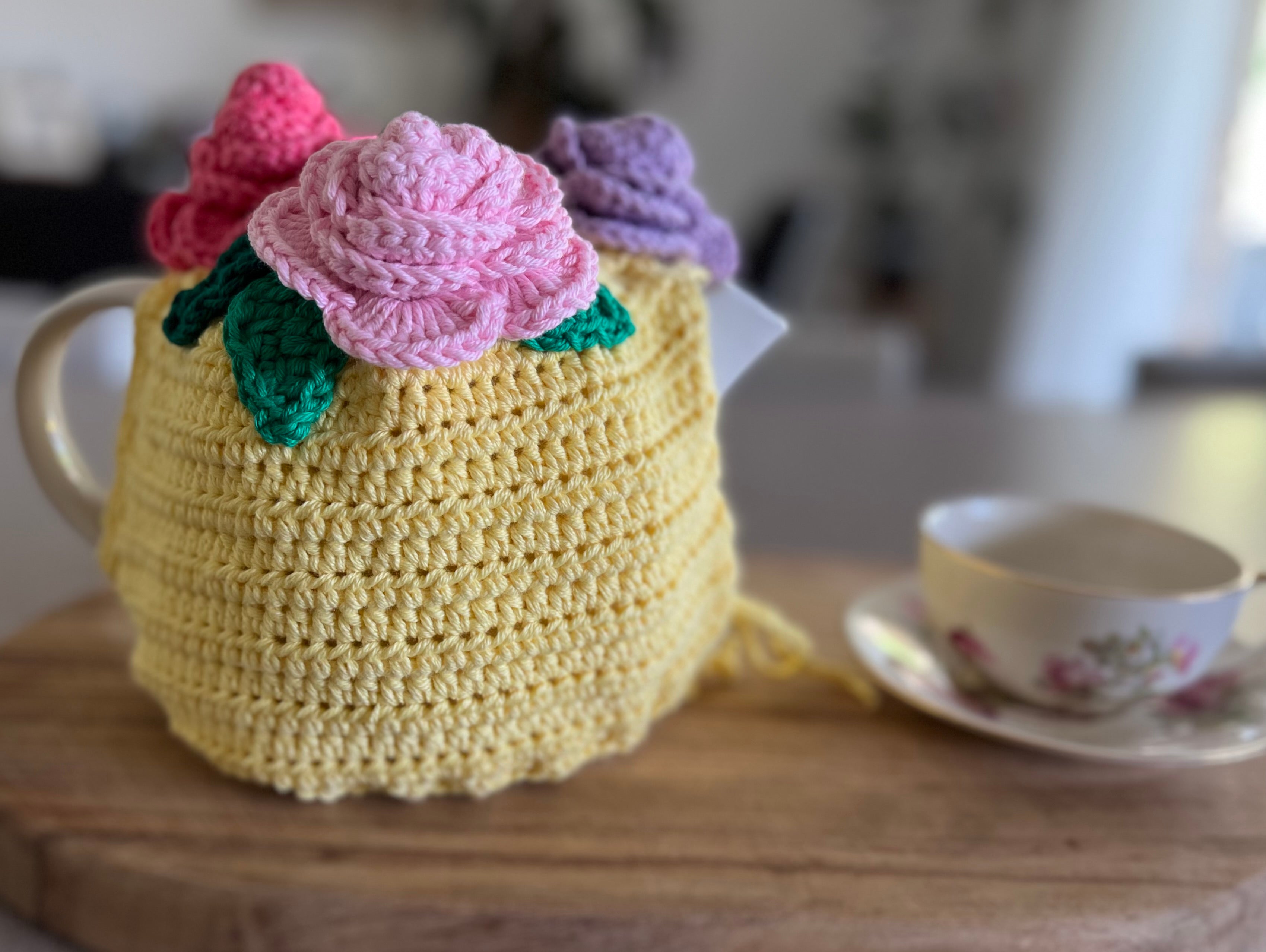 Crochet Teapot Cosy - 4 different designs