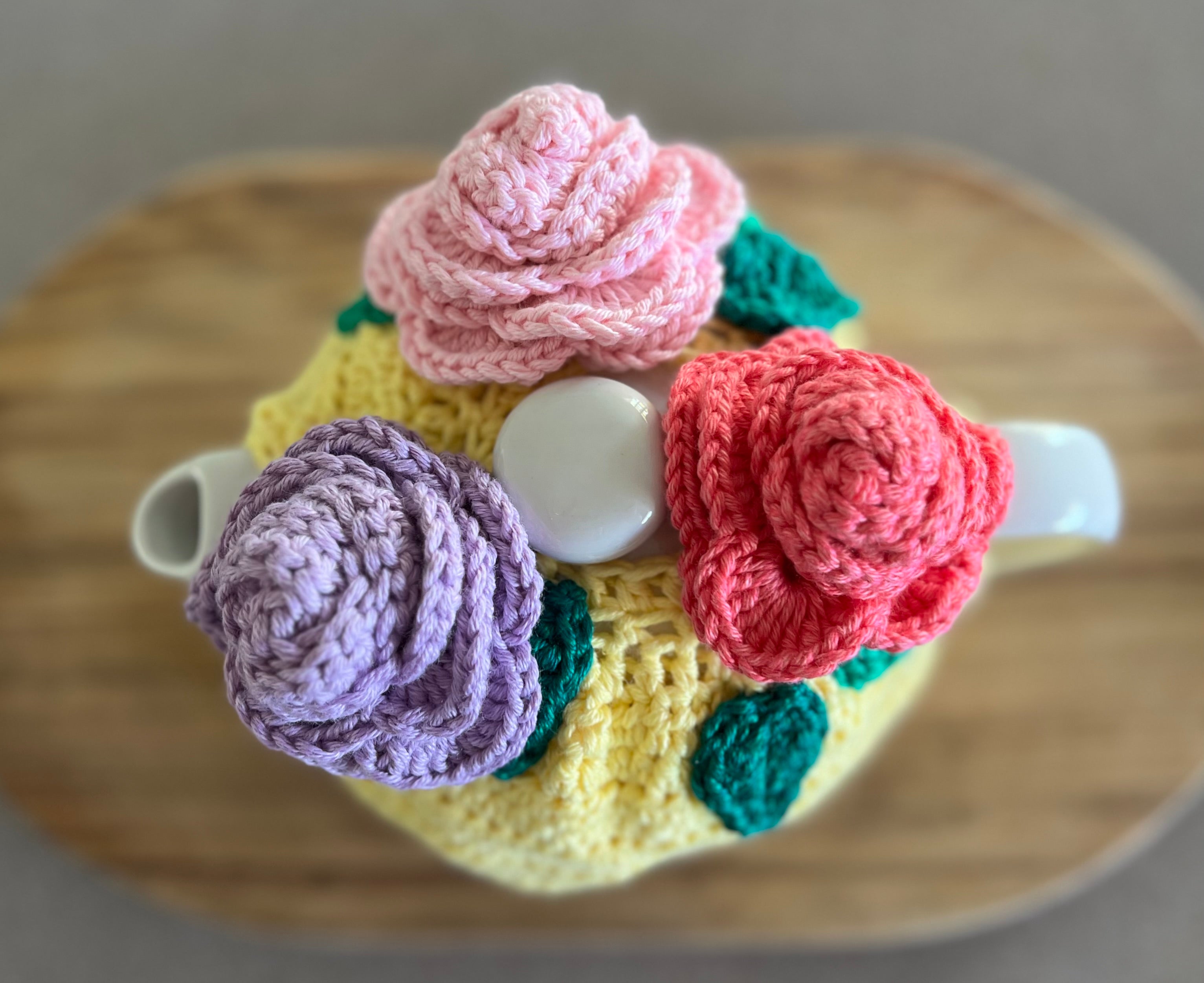 Crochet Teapot Cosy - 4 different designs