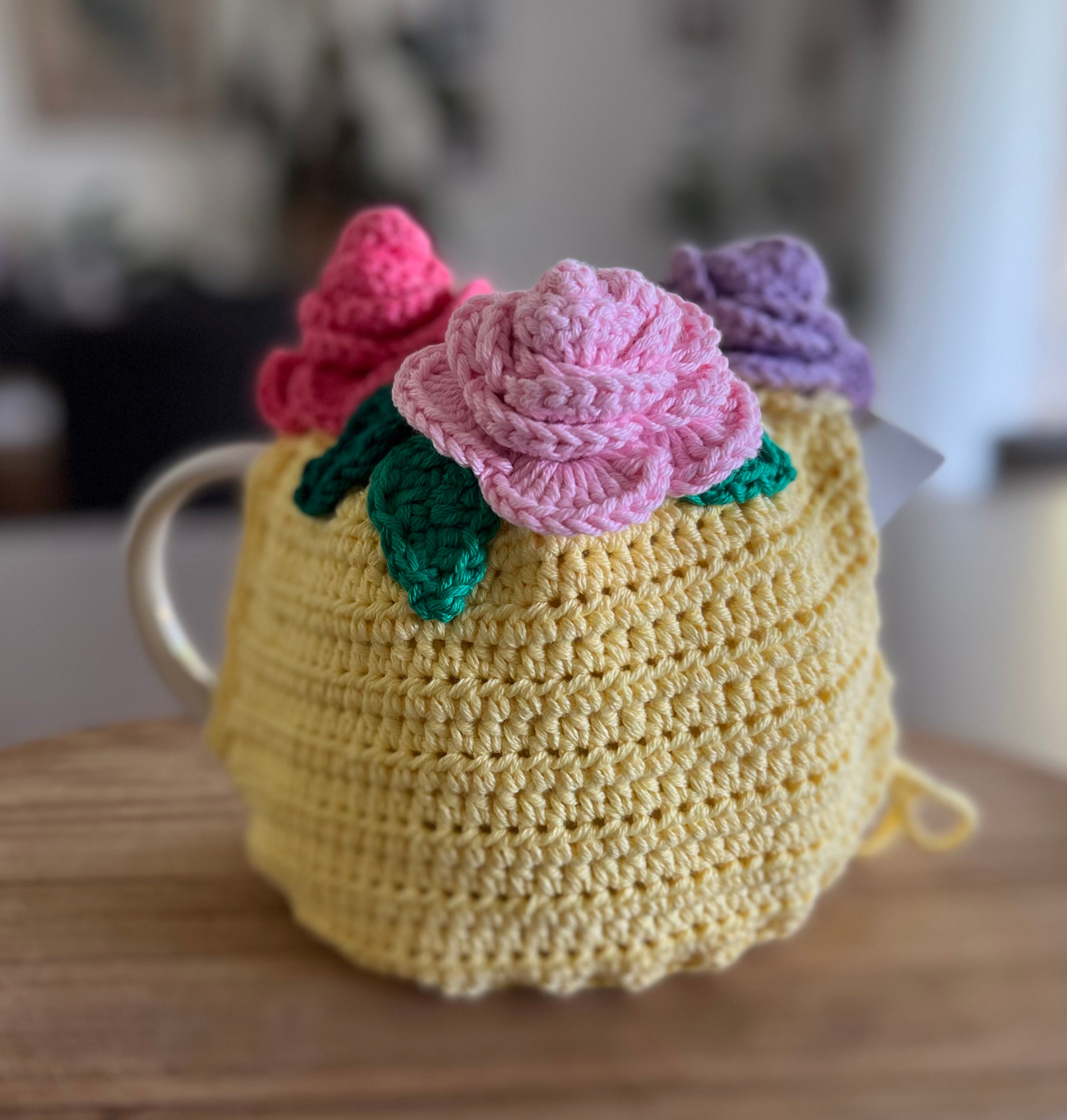 Crochet Teapot Cosy - 4 different designs