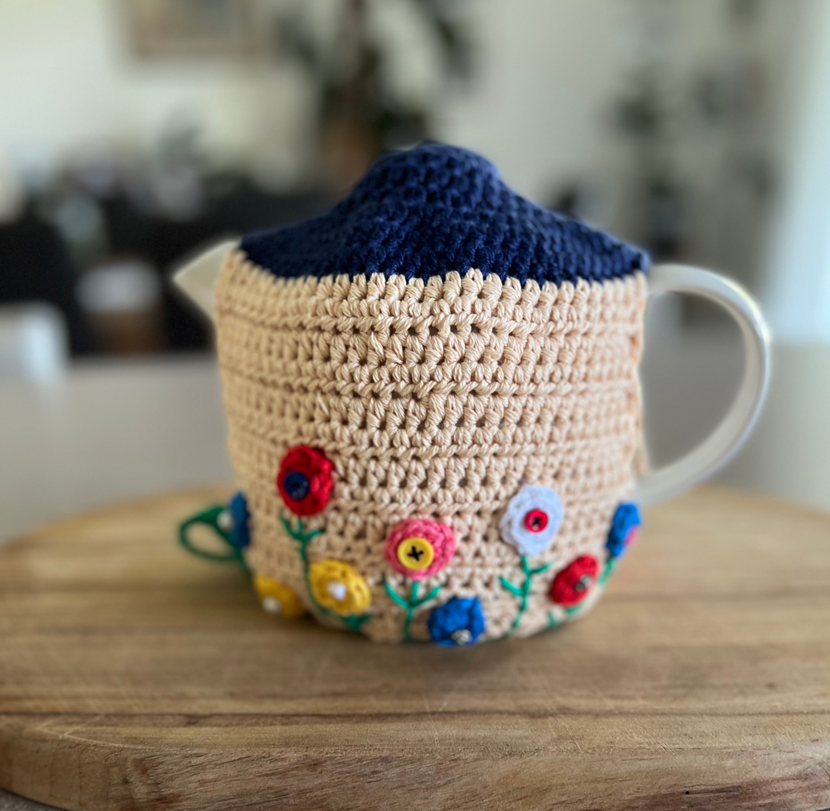 Crochet Teapot Cosy - 4 different designs