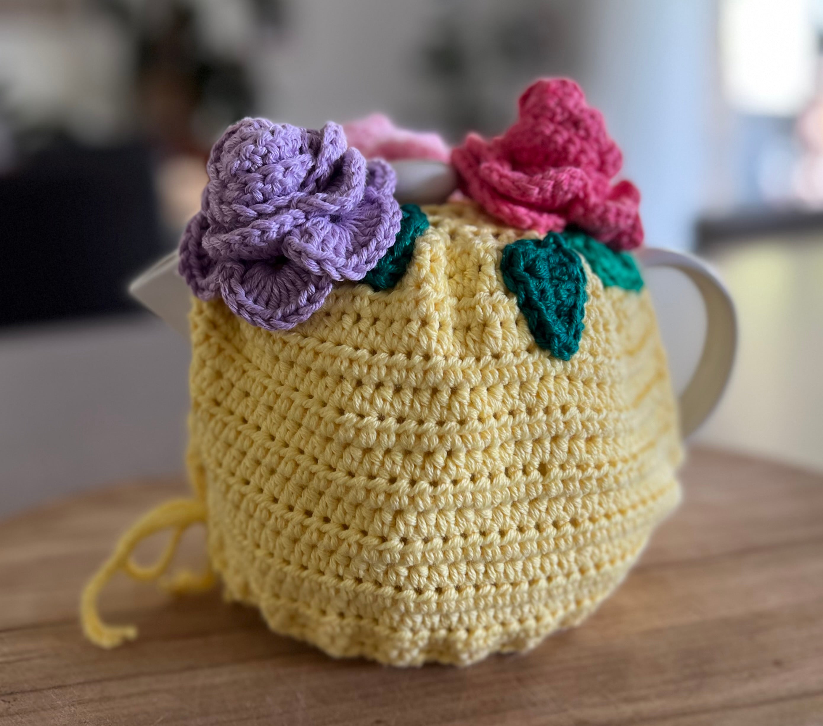 Crochet Teapot Cosy - 4 different designs
