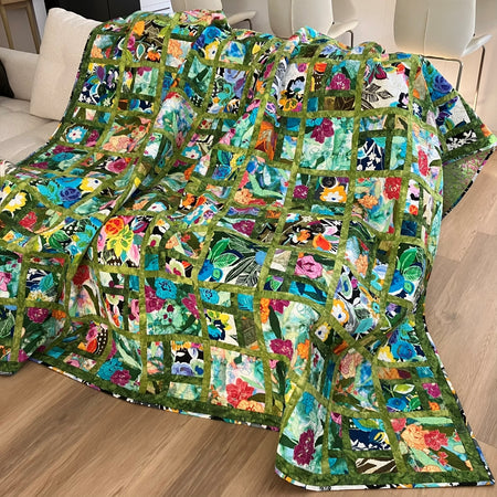 handmade patchwork quilt australia - batik fabrics