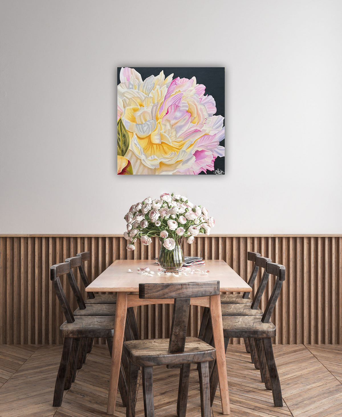 "Fleur De Grace" - Peony - Original Oil Painting - Hand Painted