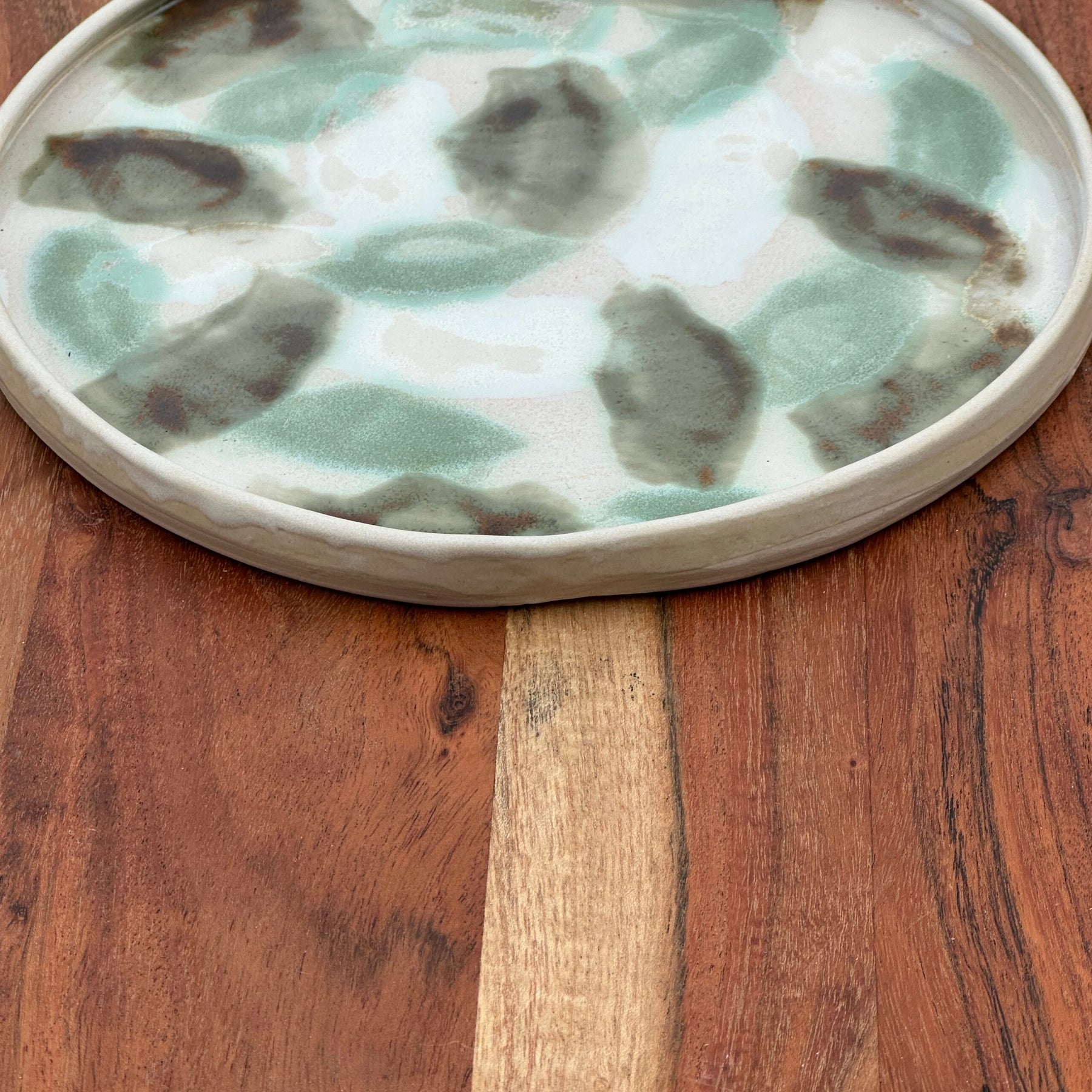 Catch My Drift | Handmade Ceramic Serving Plate | Coastal Stoneware Platter | 22.5cm