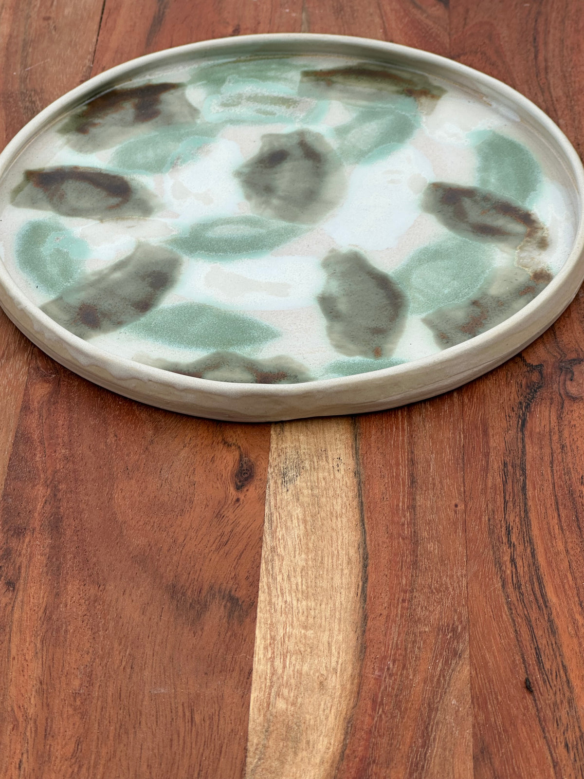 Catch My Drift | Handmade Ceramic Serving Plate | Coastal Stoneware Platter | 22.5cm