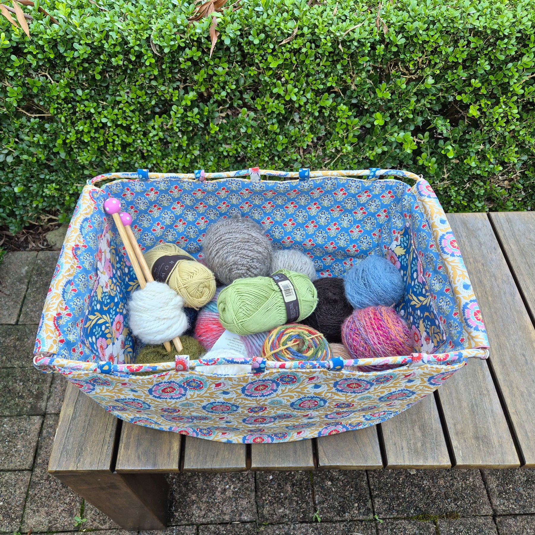 Large Knitting Project Bag – Convertible Tote